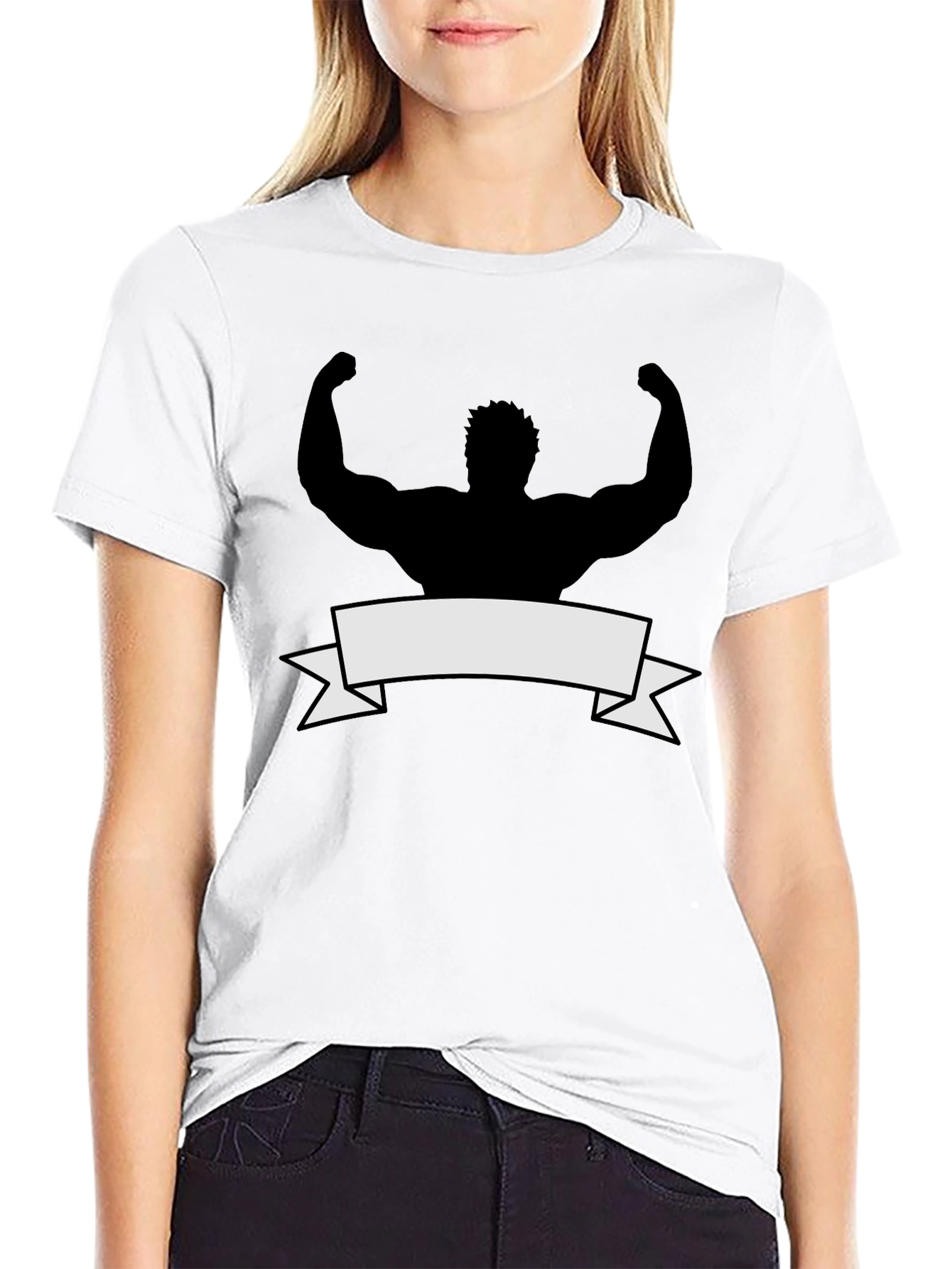 Muscle Silhouette Graphic Tee