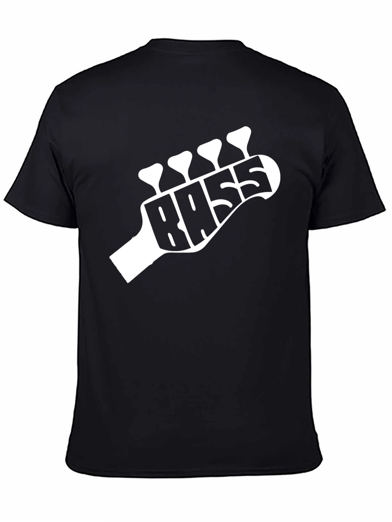 Bass Guitar Headstock T-Shirt - Music Lover Tee