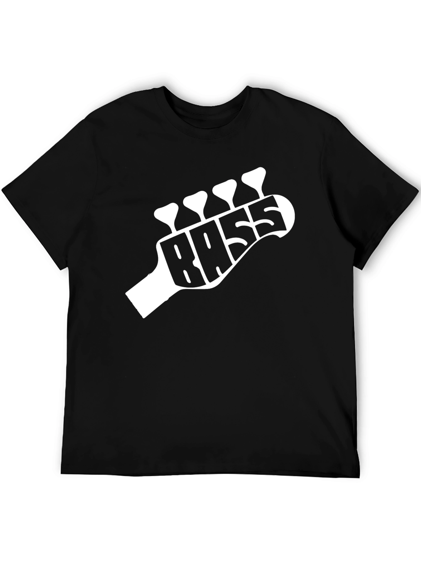 Bass Guitar Headstock T-Shirt - Music Lover Tee