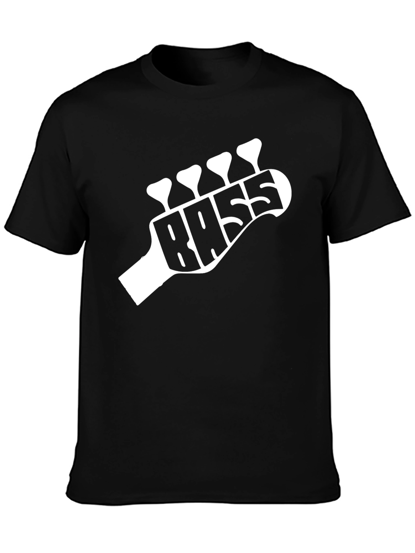 Bass Guitar Headstock T-Shirt - Music Lover Tee