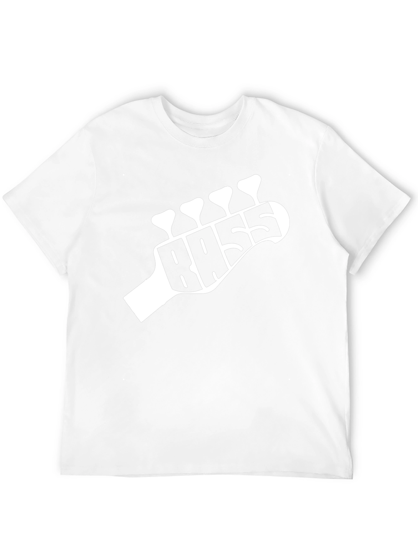 Bass Guitar Headstock T-Shirt - Music Lover Tee
