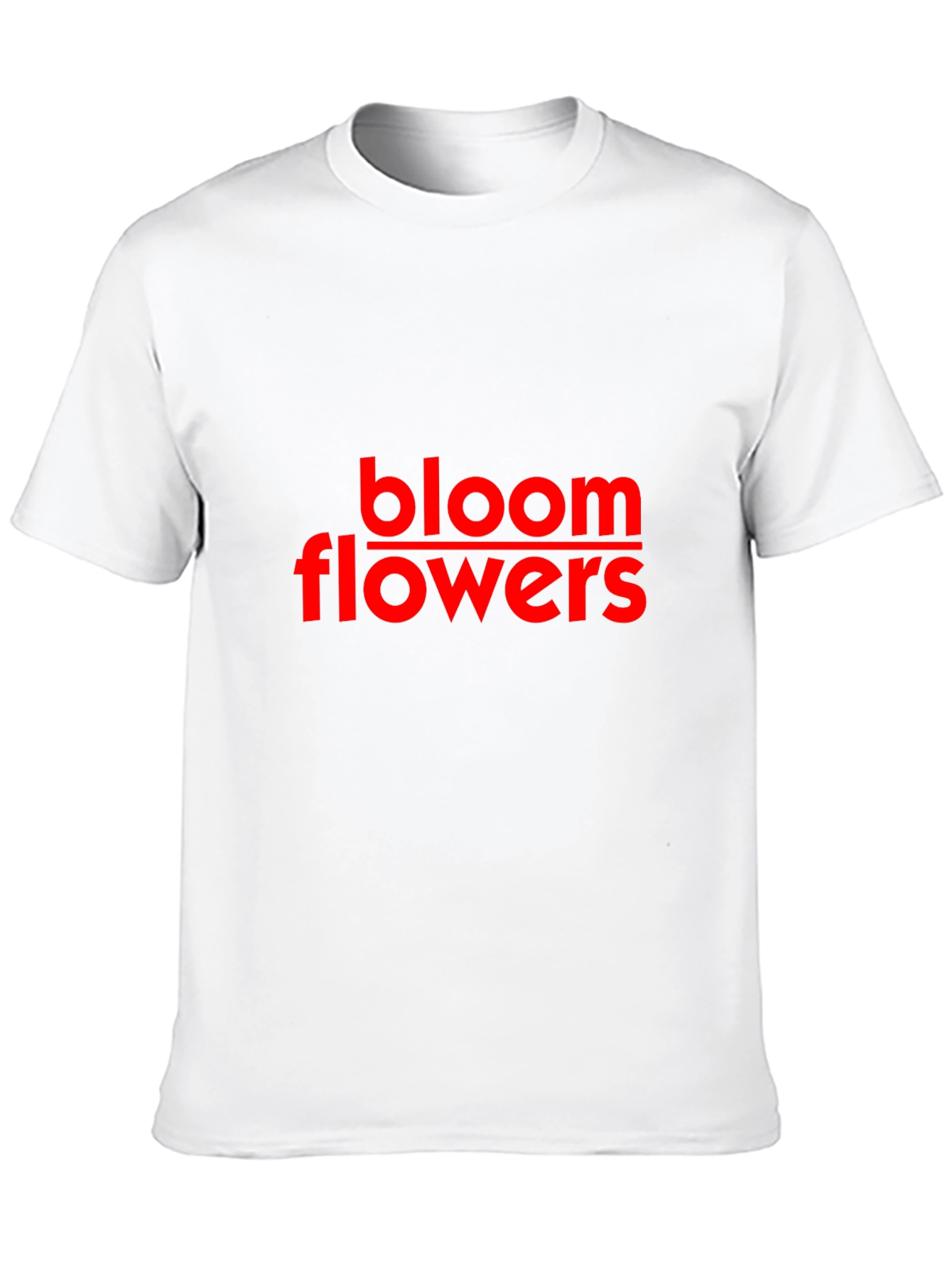Bloom Flowers Black Cotton Tee
