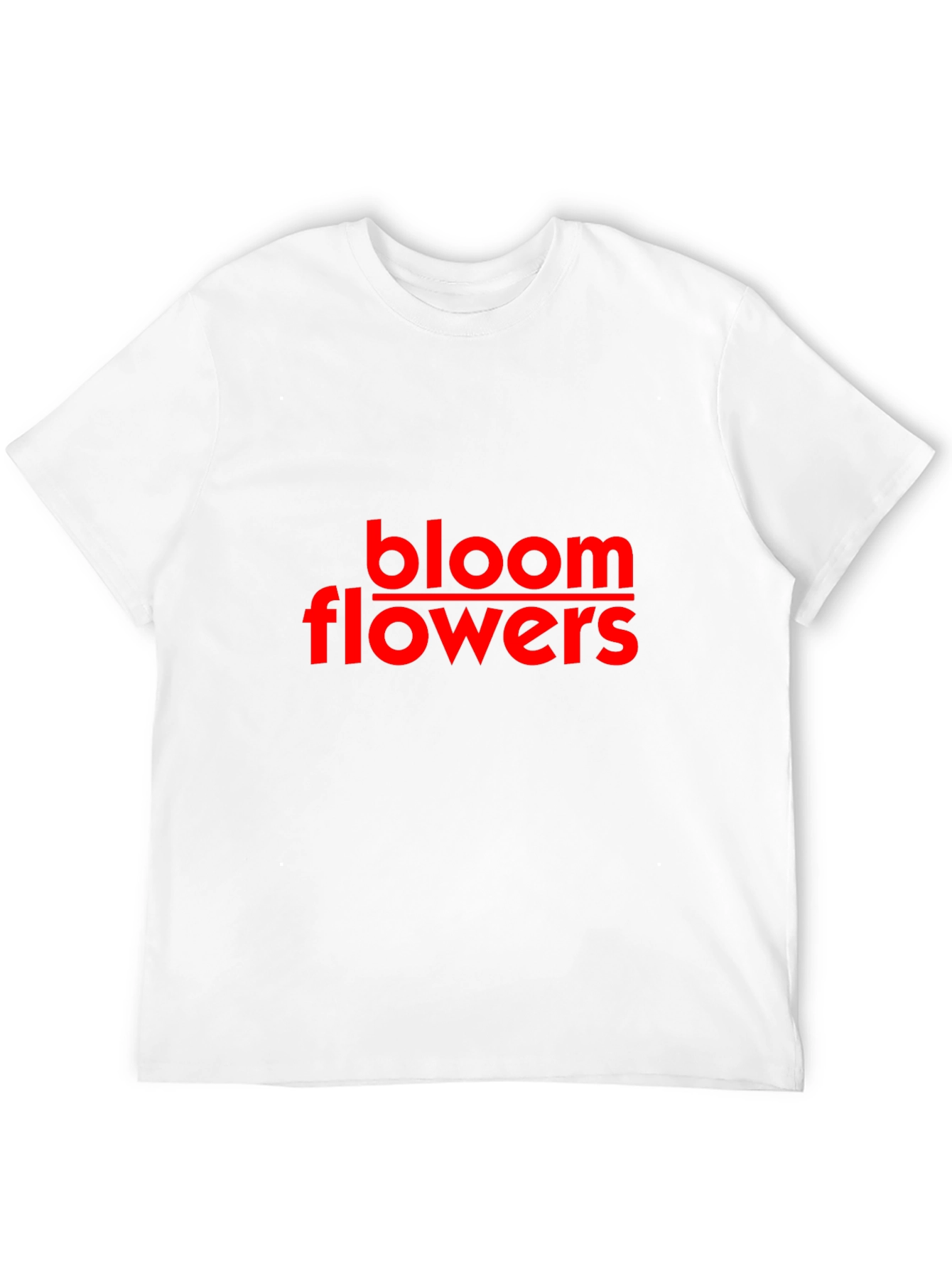 Bloom Flowers Black Cotton Tee