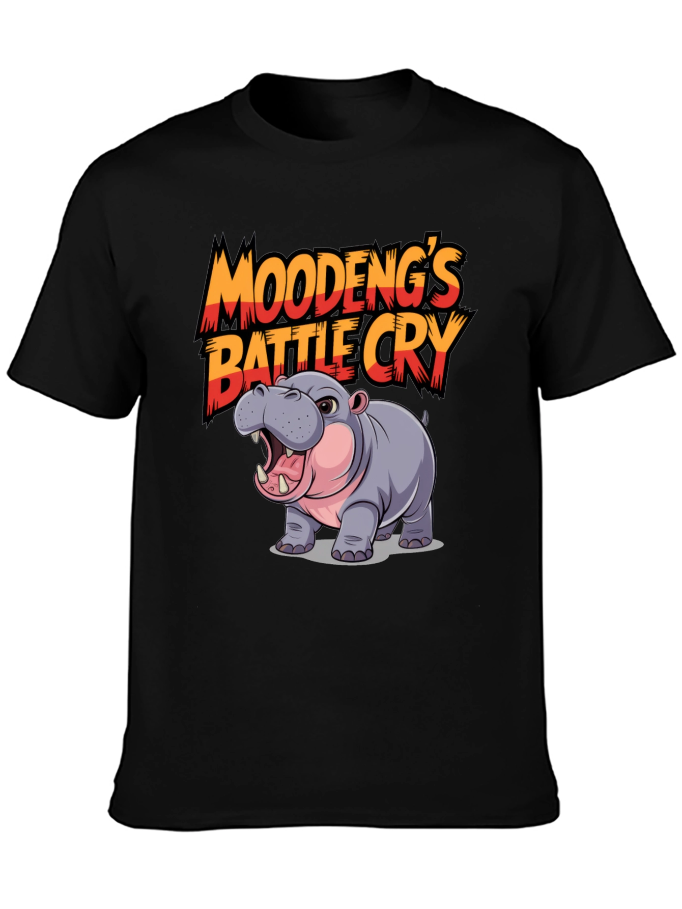 Moodengs Battle Cry Hippo Graphic Tee