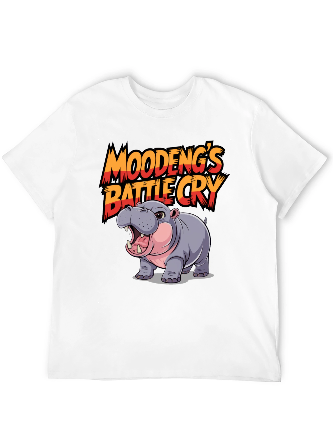 Moodengs Battle Cry Hippo Graphic Tee