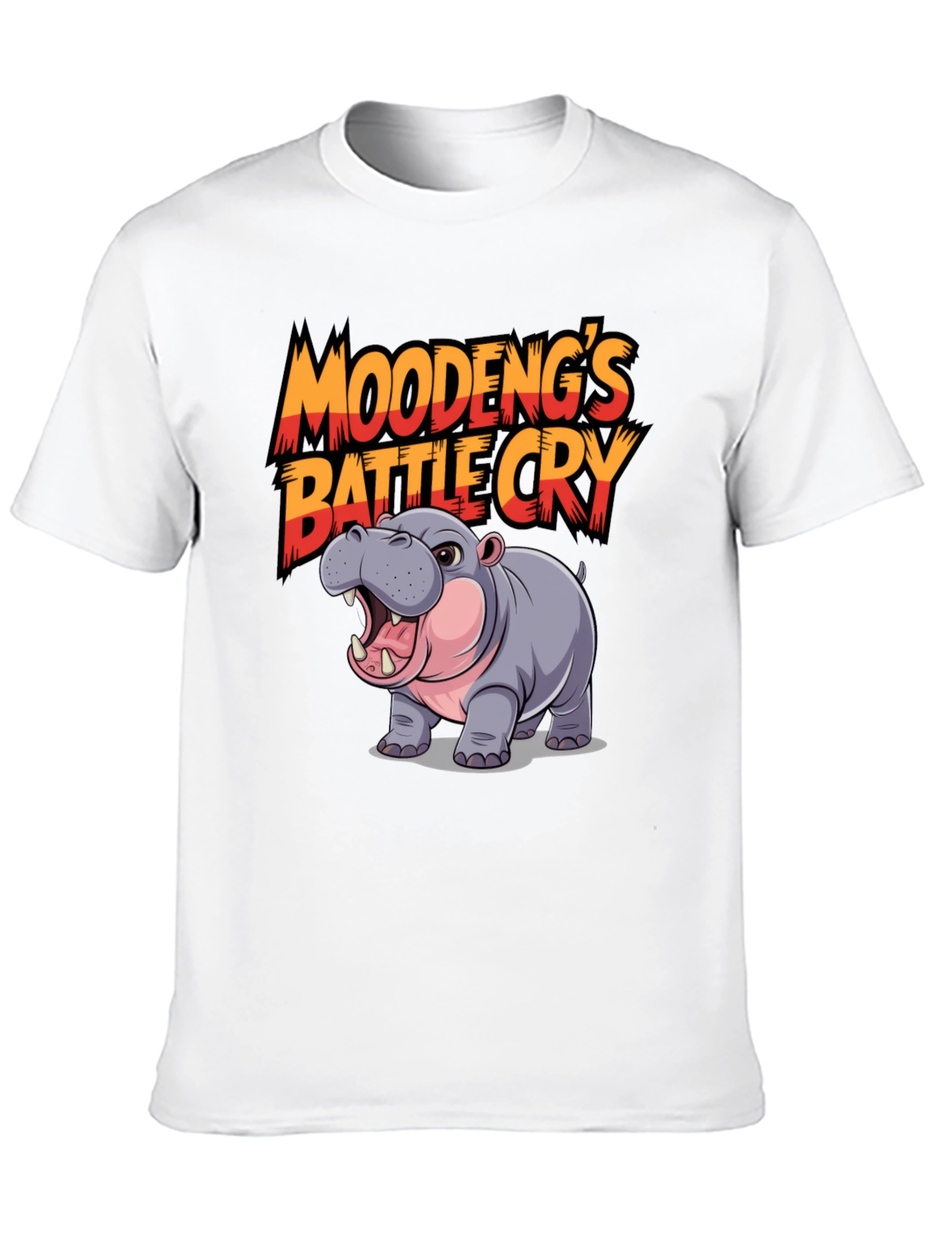 Moodengs Battle Cry Hippo Graphic Tee