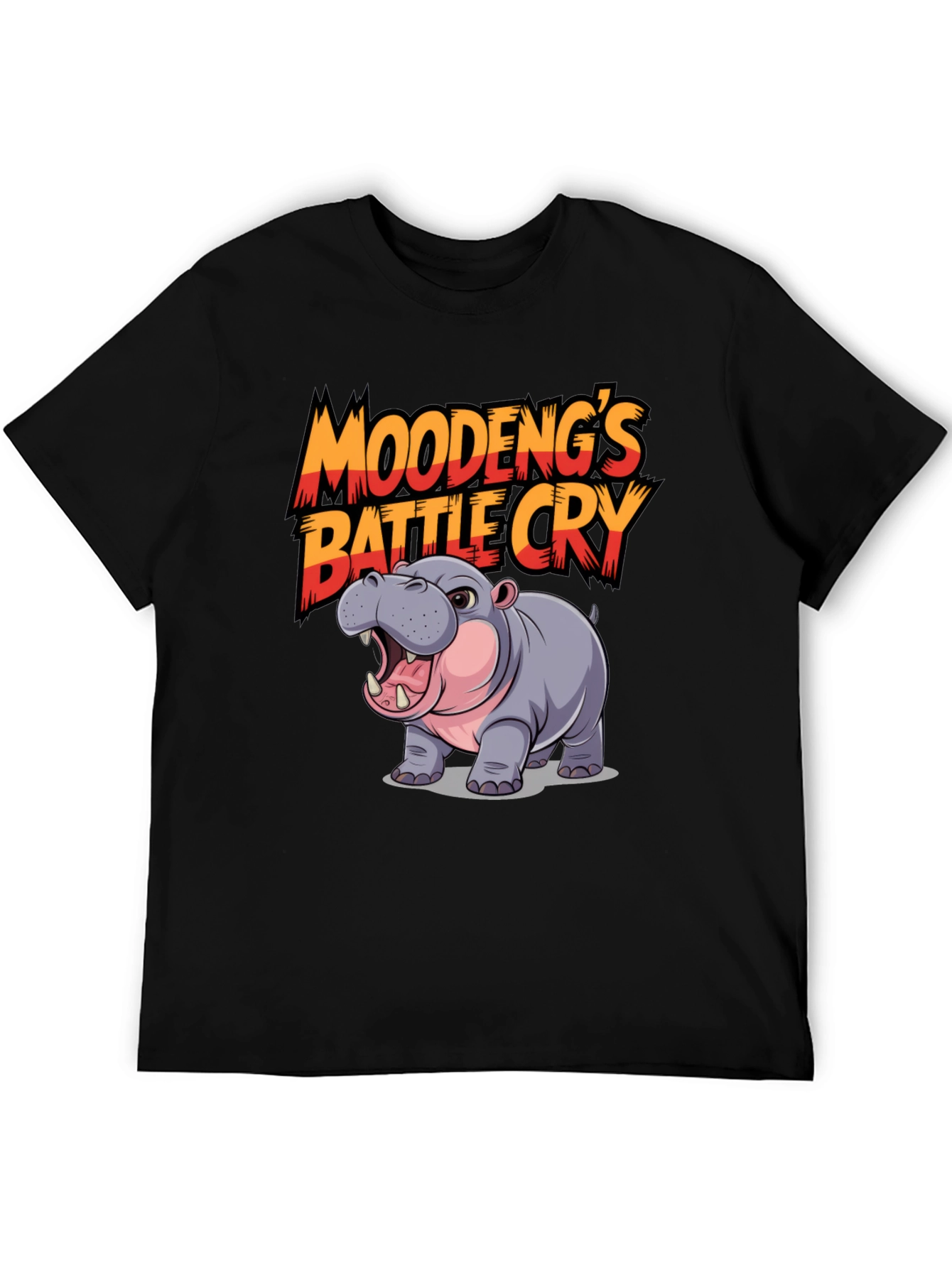 Moodengs Battle Cry Hippo Graphic Tee