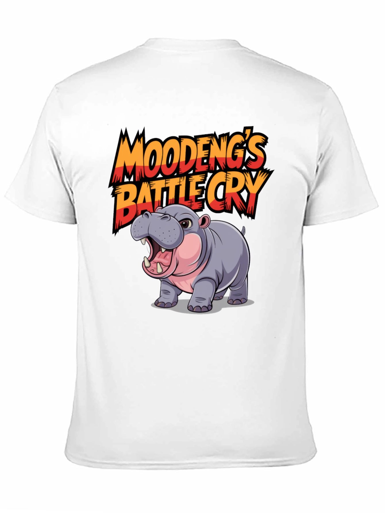 Moodengs Battle Cry Hippo Graphic Tee