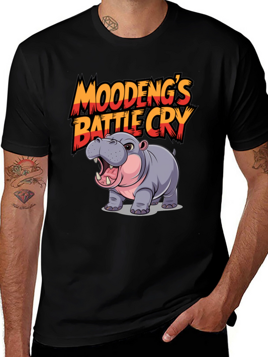 Moodengs Battle Cry Hippo Graphic Tee