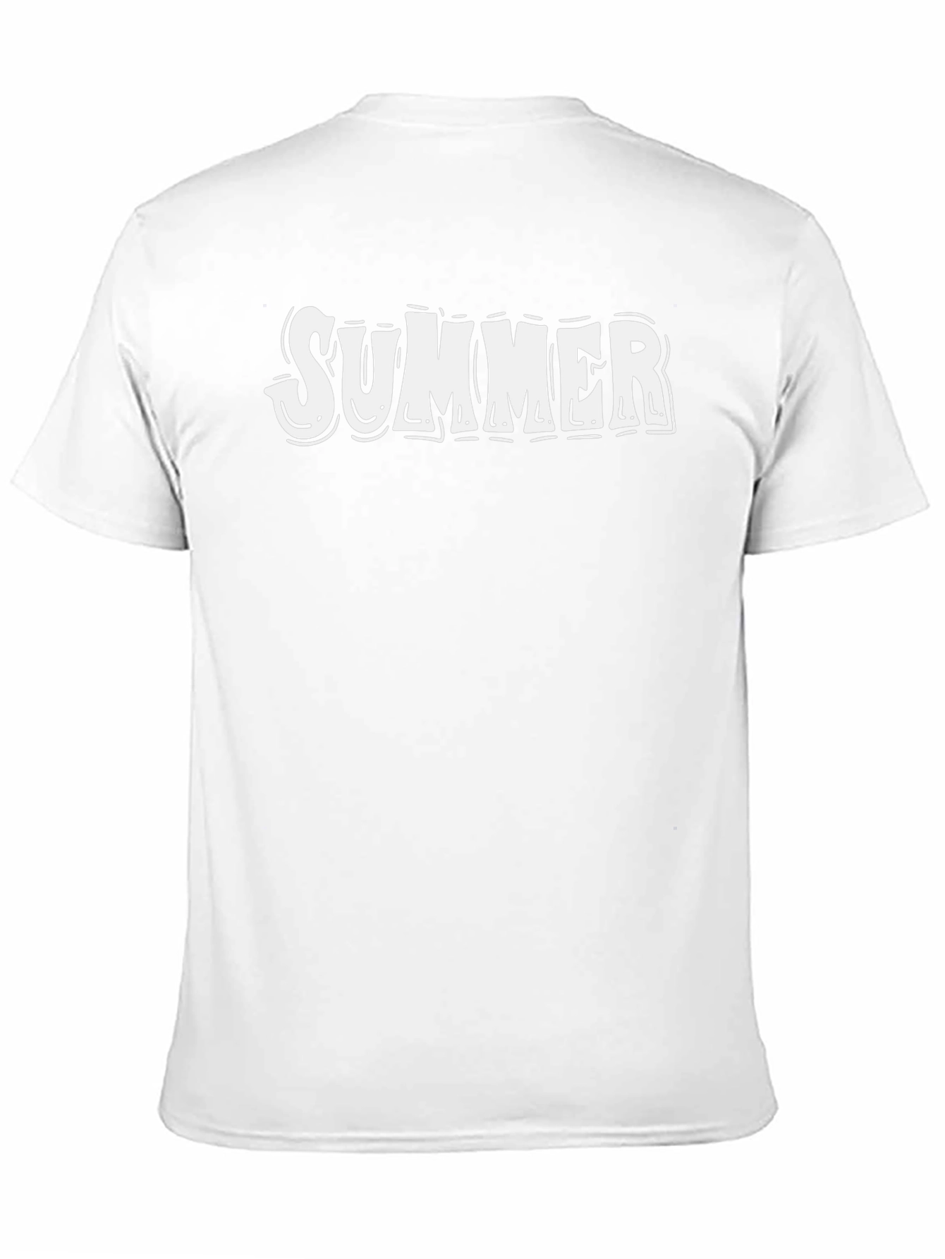 Summer Graphic Tee - Black Cotton T-Shirt
