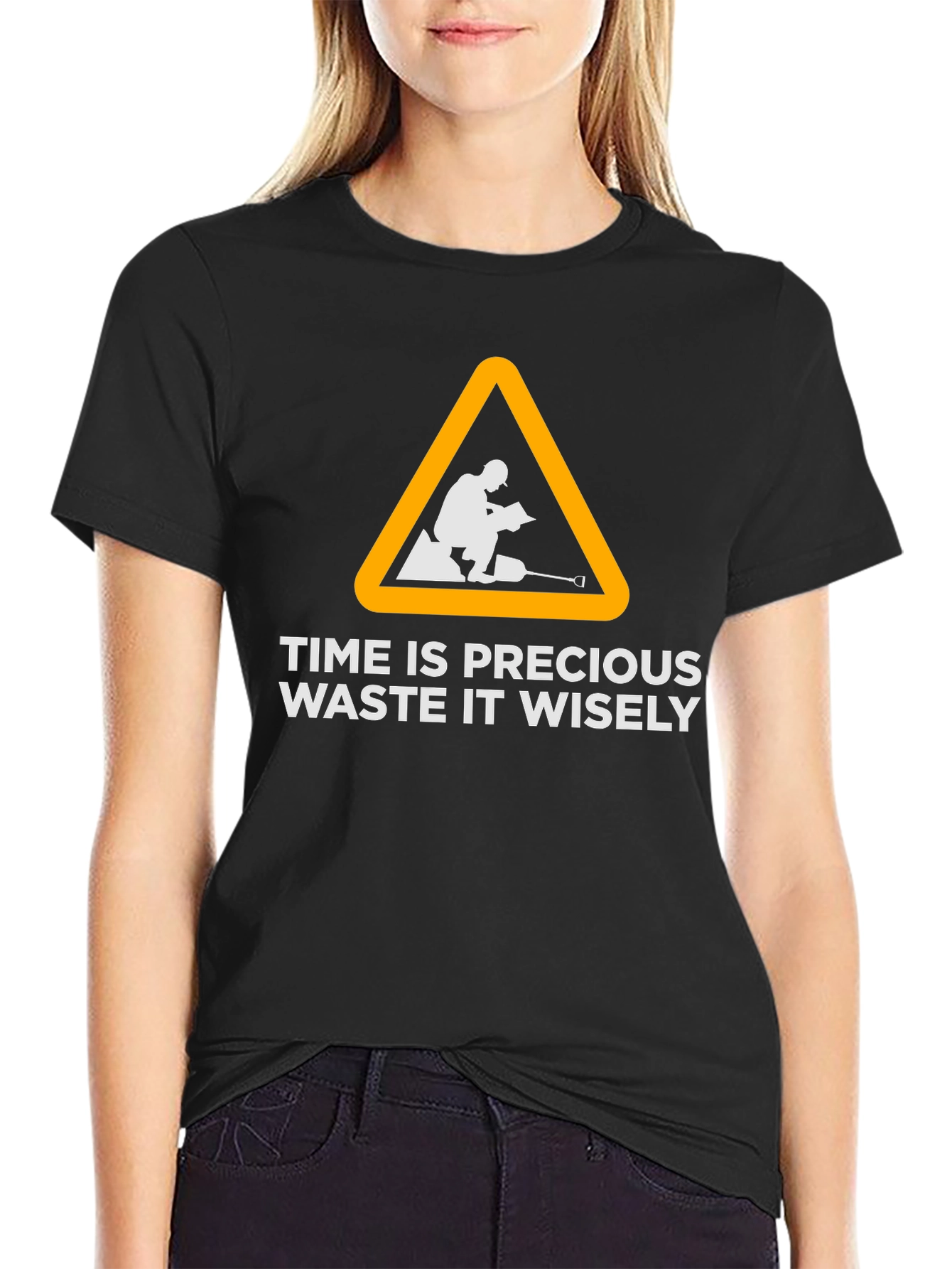 Time is Precious Graphic Tee - Black