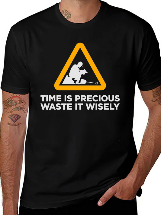 Time is Precious Graphic Tee - Black