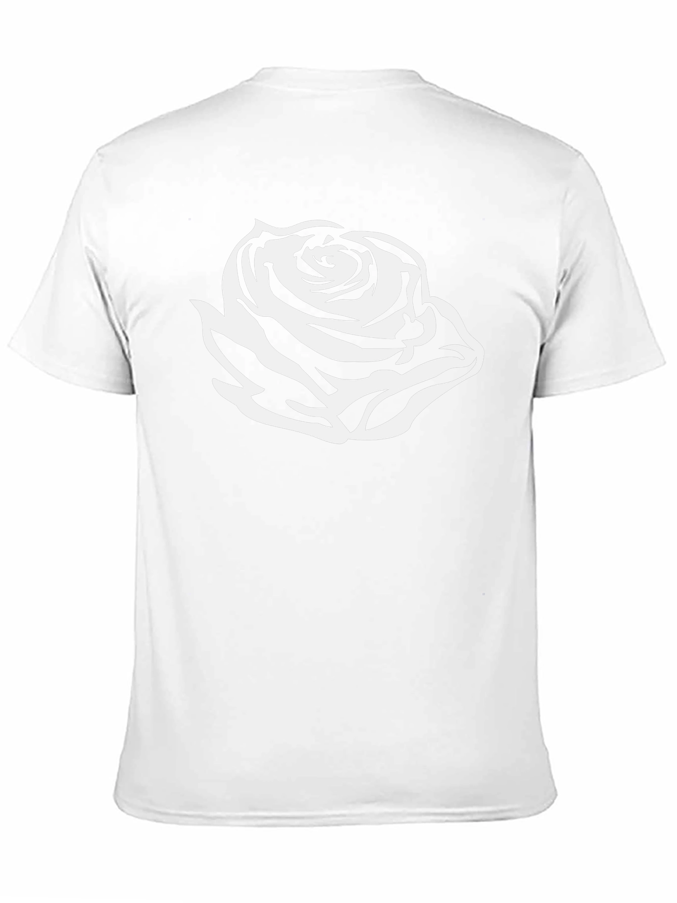 Rose Graphic Black T-Shirt - Stylish and Bold