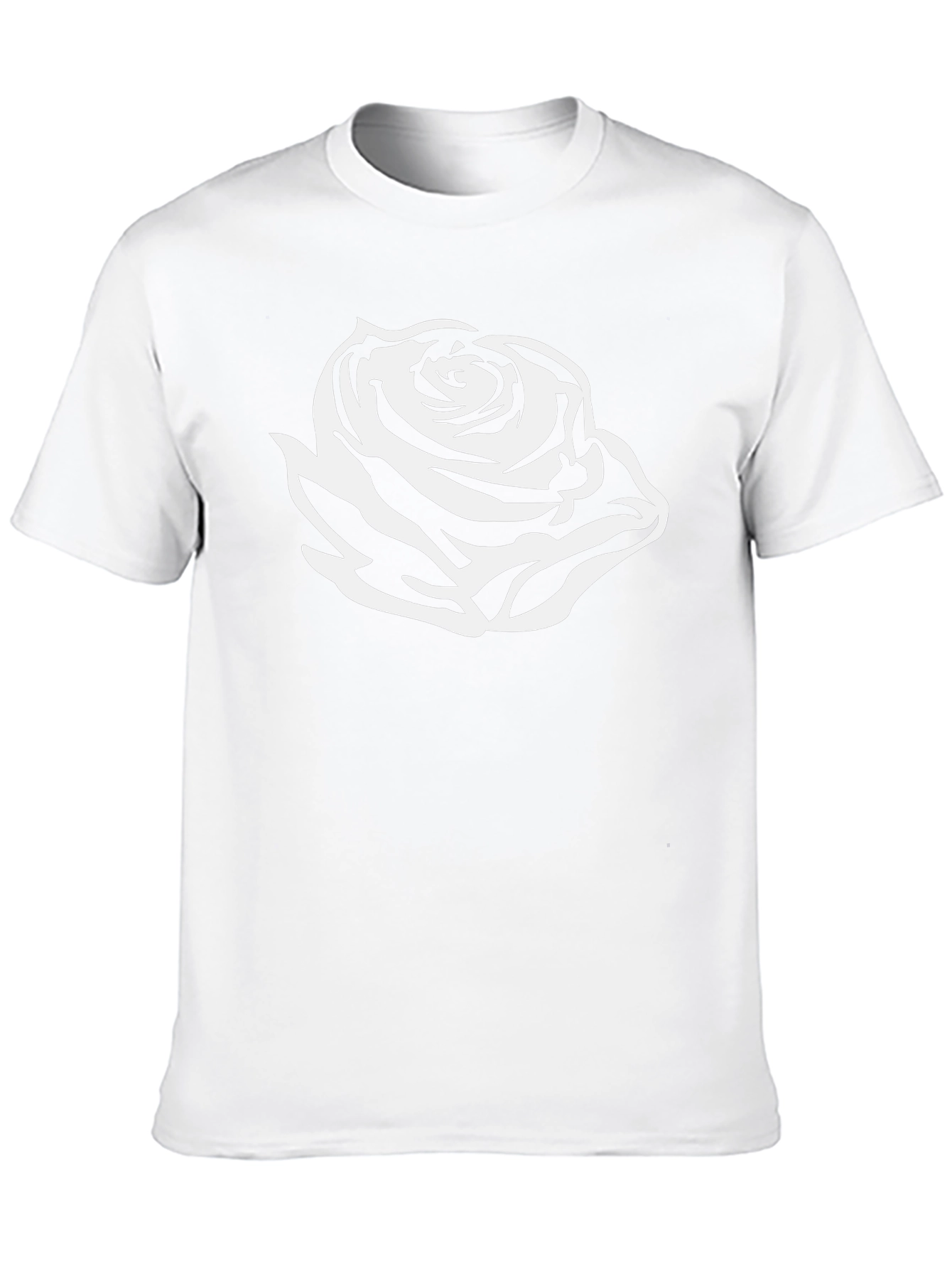 Rose Graphic Black T-Shirt - Stylish and Bold