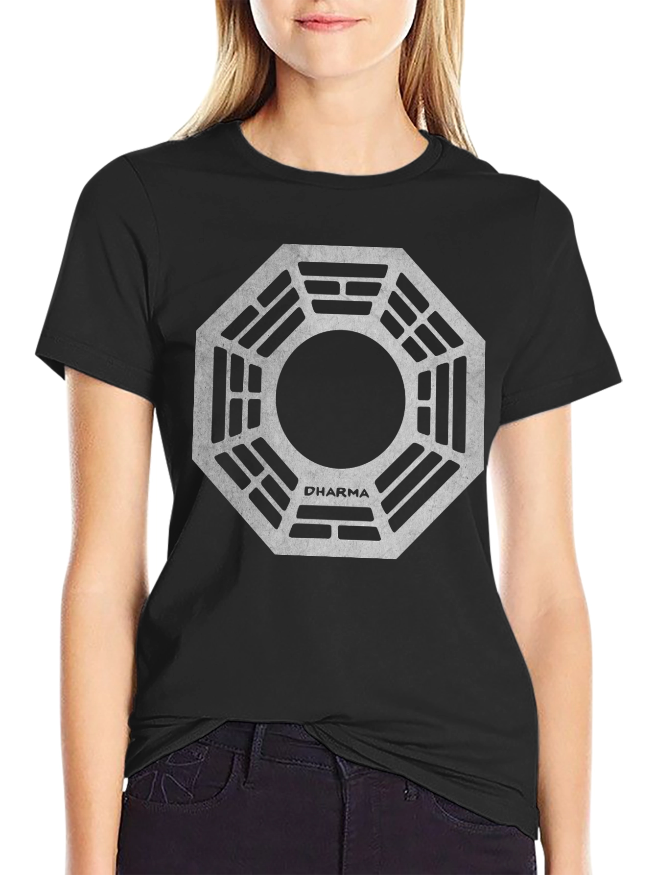 Dharma Initiative Tee - Retro Graphic Novelty T-Shirt