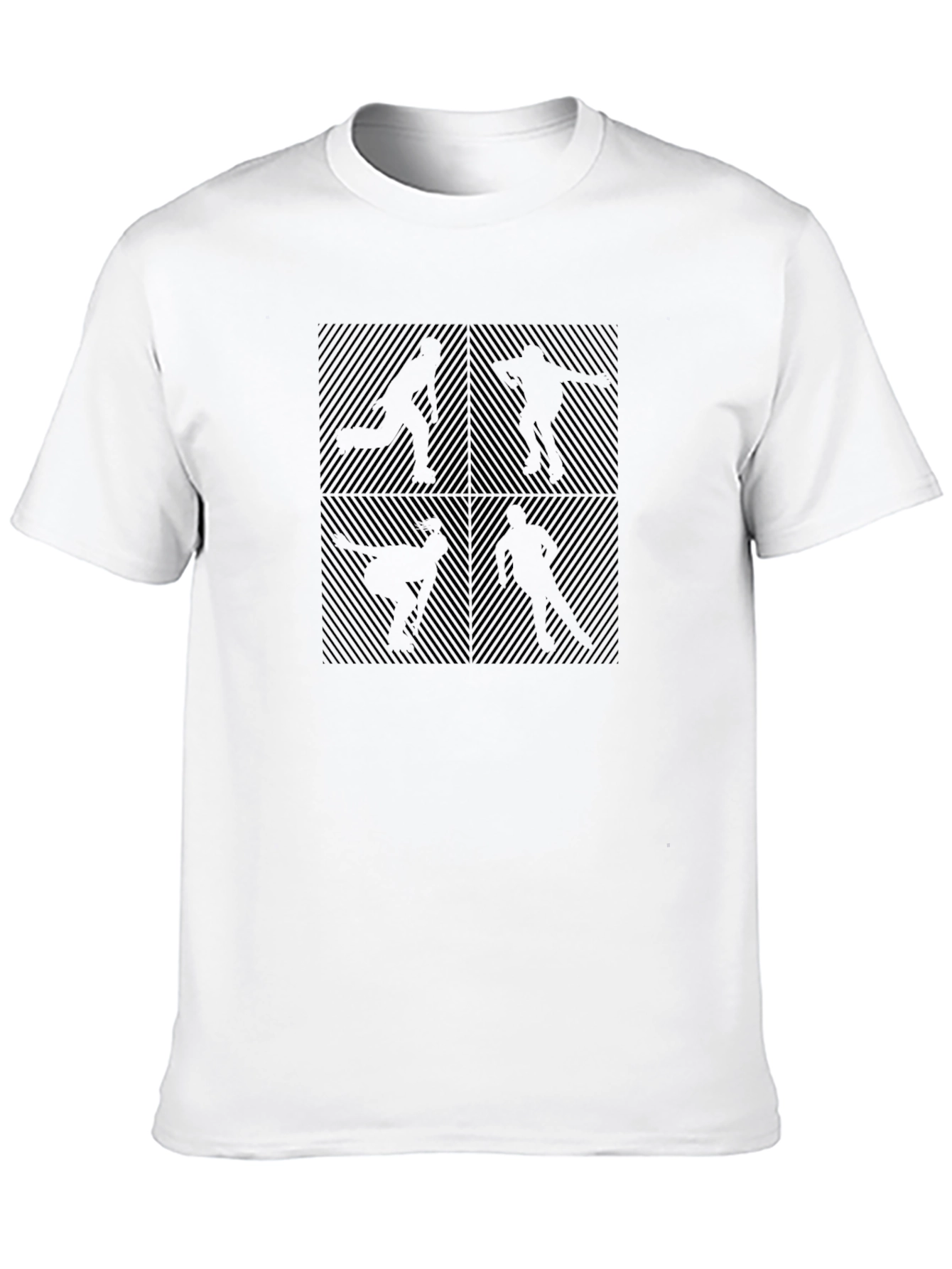 Geometric Silhouette Graphic Tee