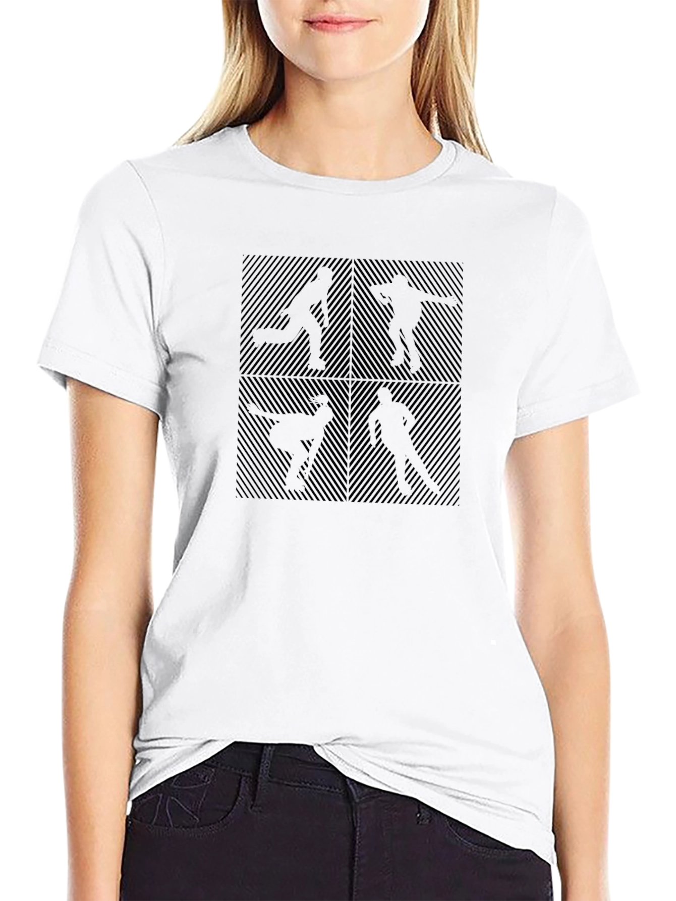 Geometric Silhouette Graphic Tee