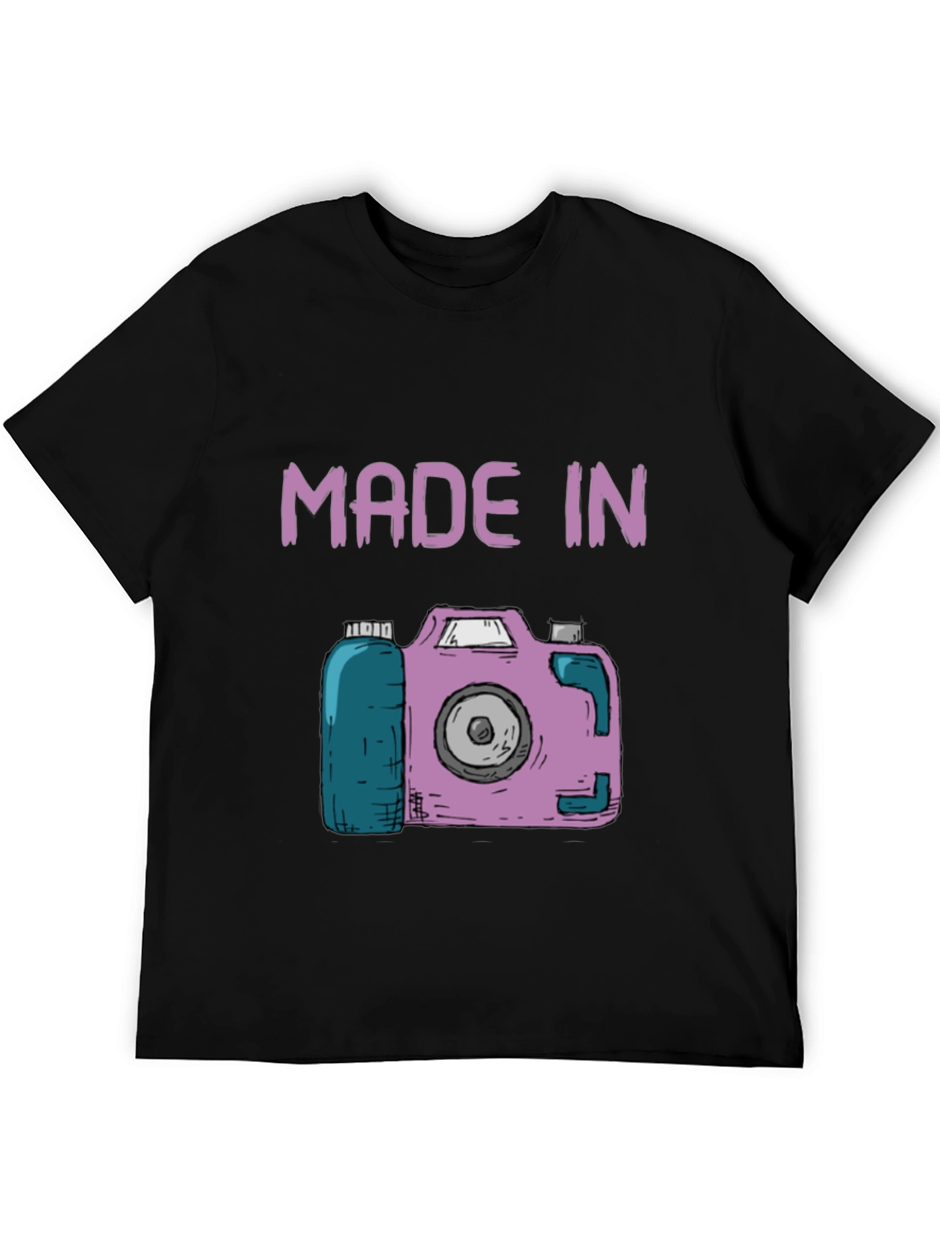 Retro Camera Graphic Tee - Made In Statement Shirt