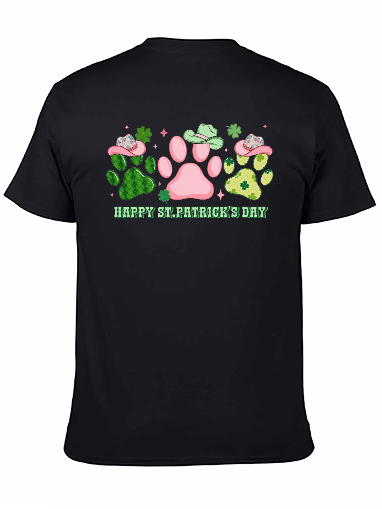 Happy St. Patricks Day Paw Print Tee