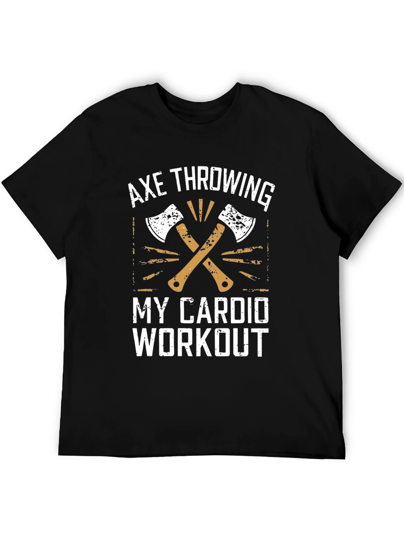 Axe Throwing My Cardio Workout Graphic T-Shirt