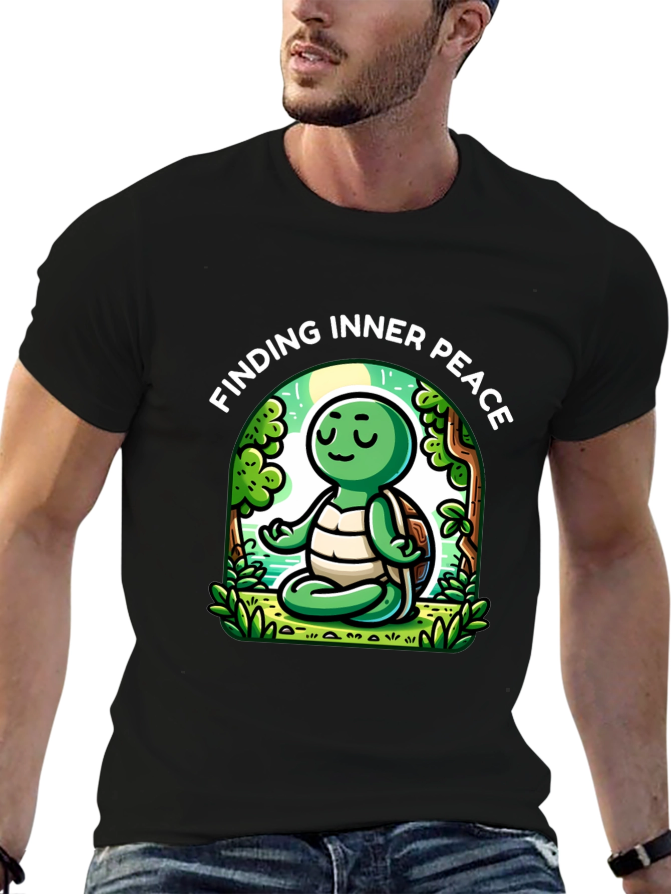 Finding Inner Peace Turtle Graphic Tee