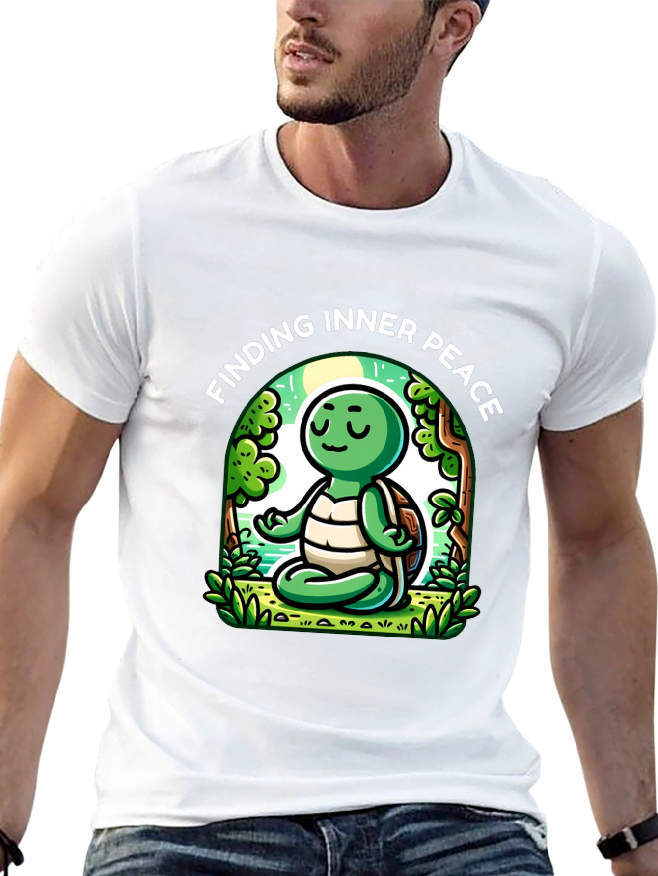 Finding Inner Peace Turtle Graphic Tee