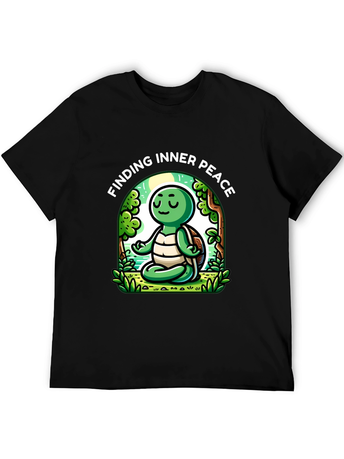 Finding Inner Peace Turtle Graphic Tee