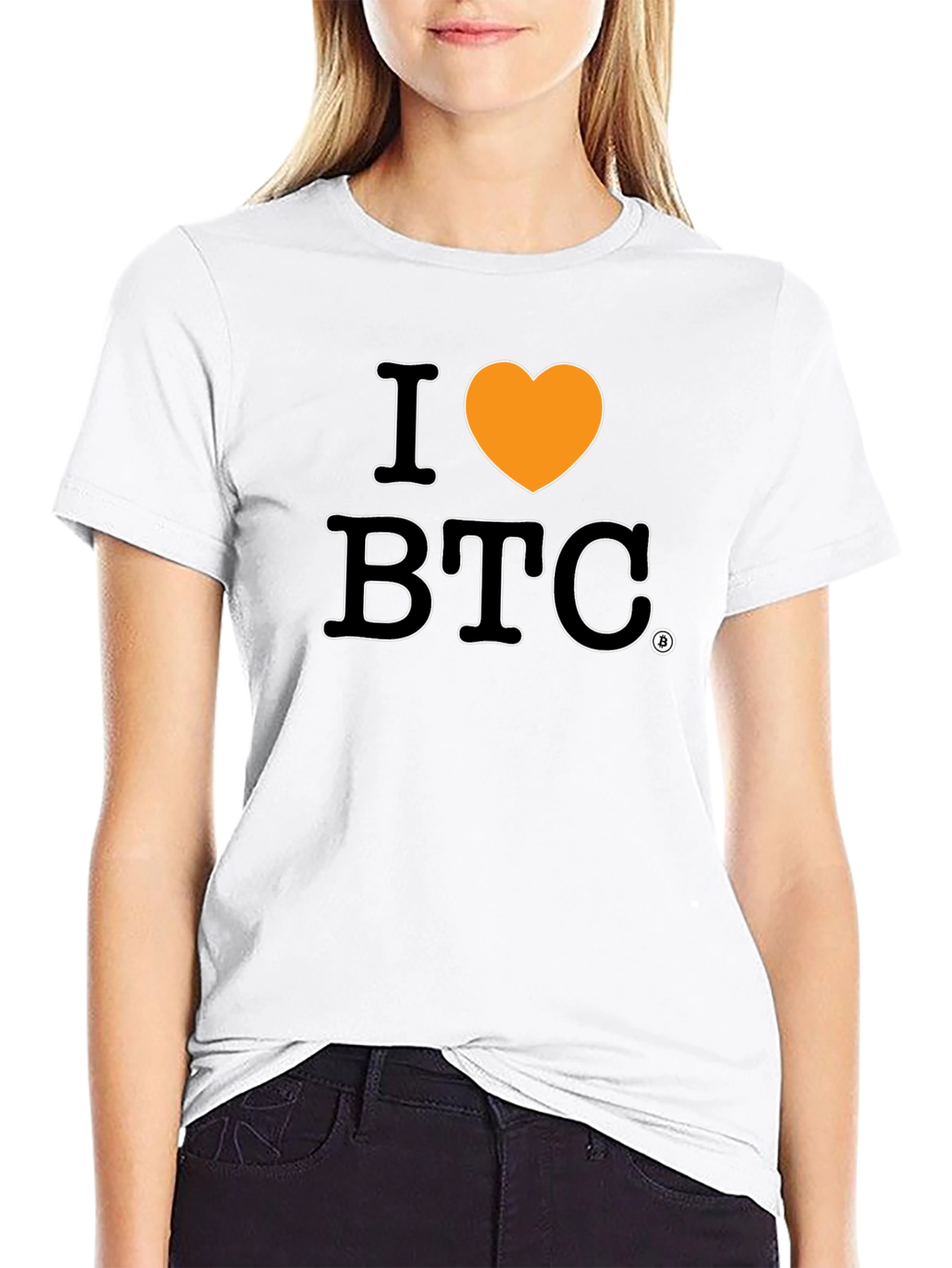I Heart Bitcoin BTC Graphic T-Shirt