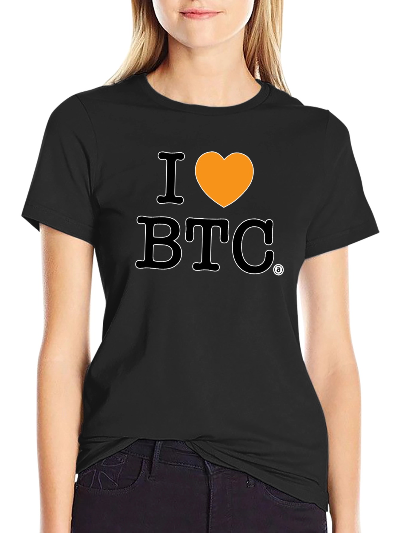 I Heart Bitcoin BTC Graphic T-Shirt