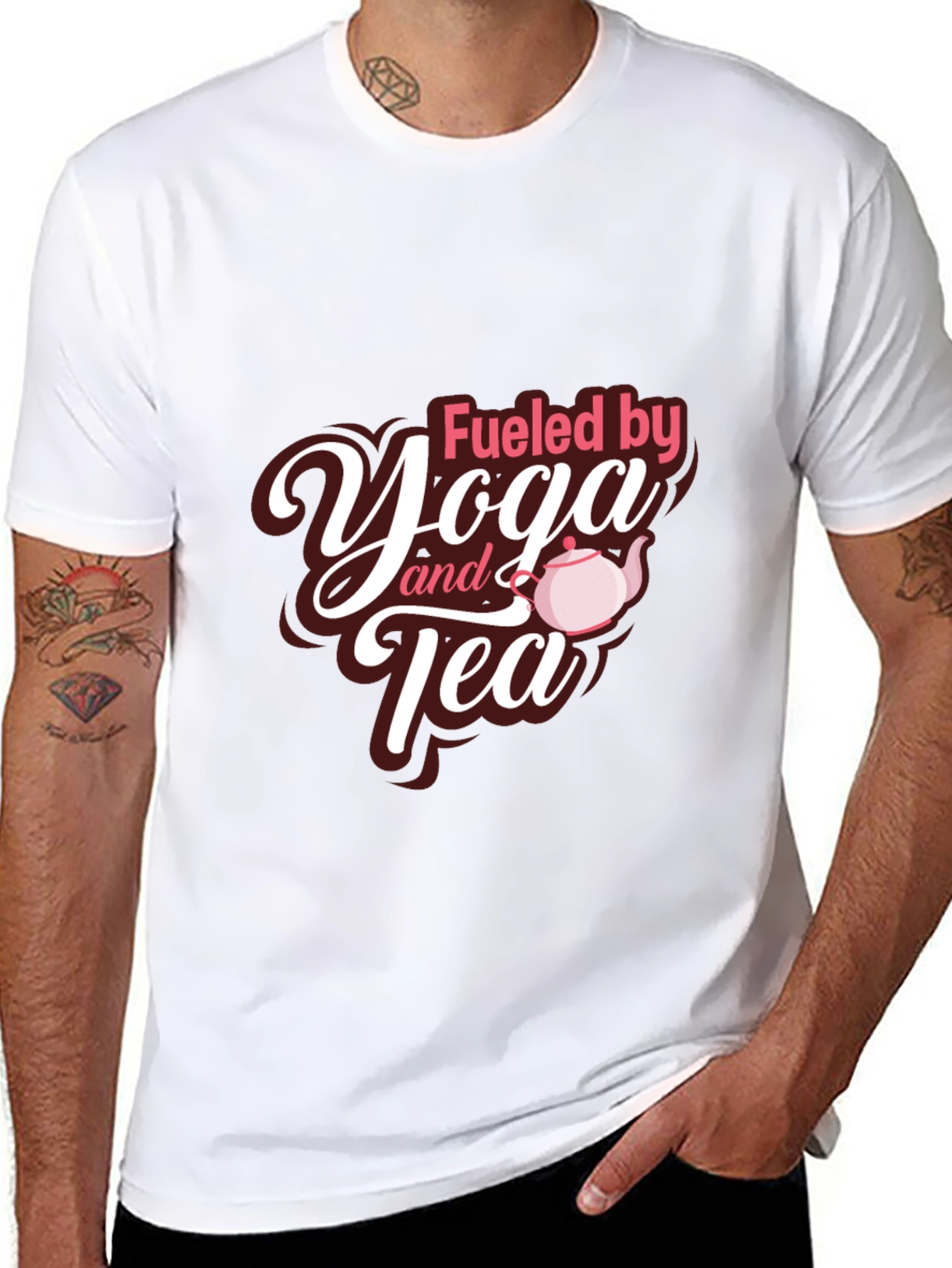 Yoga & Tea T-Shirt - Relaxed Fit Cotton Tee