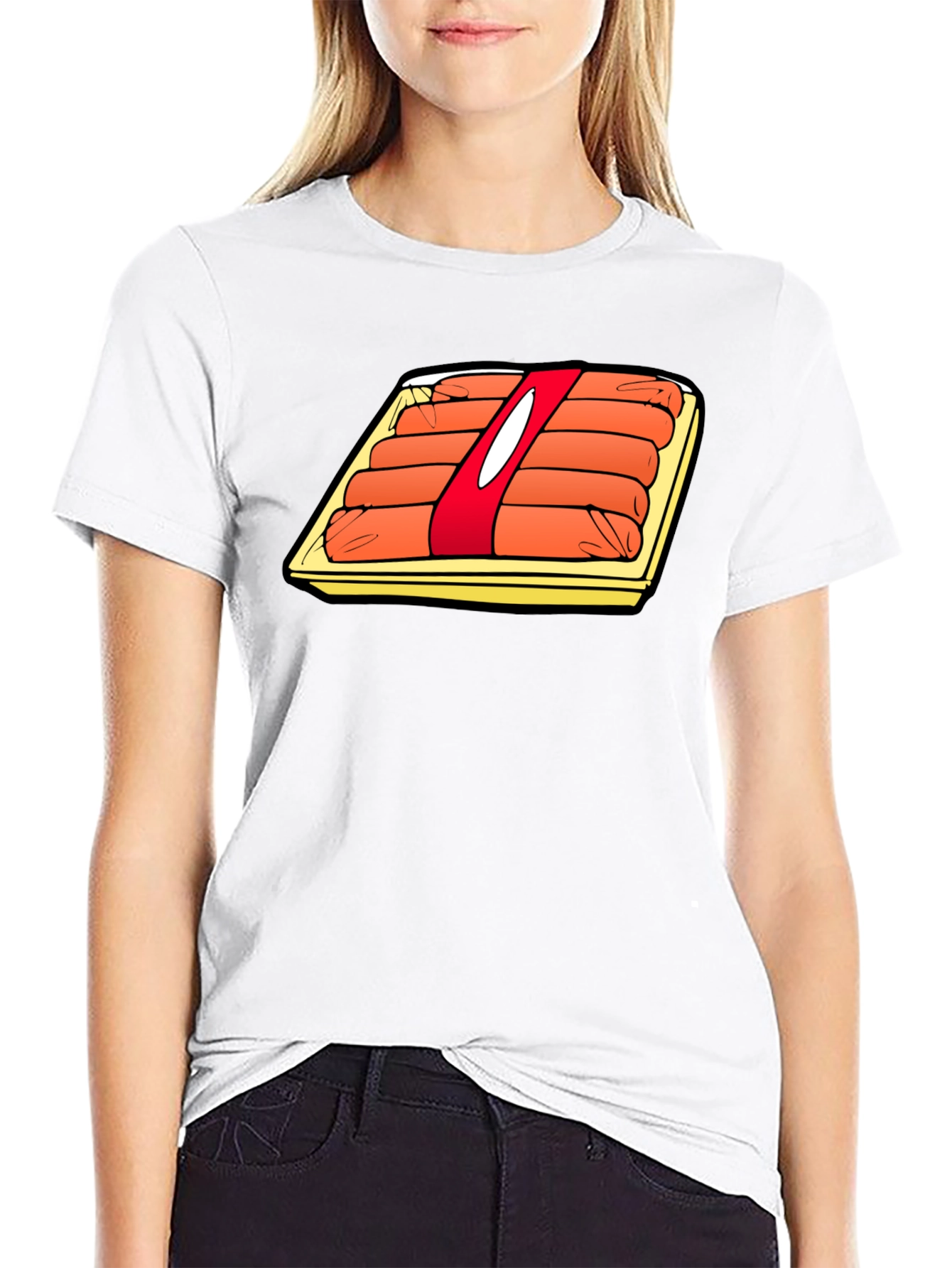 Cartoon Hot Dog T-Shirt