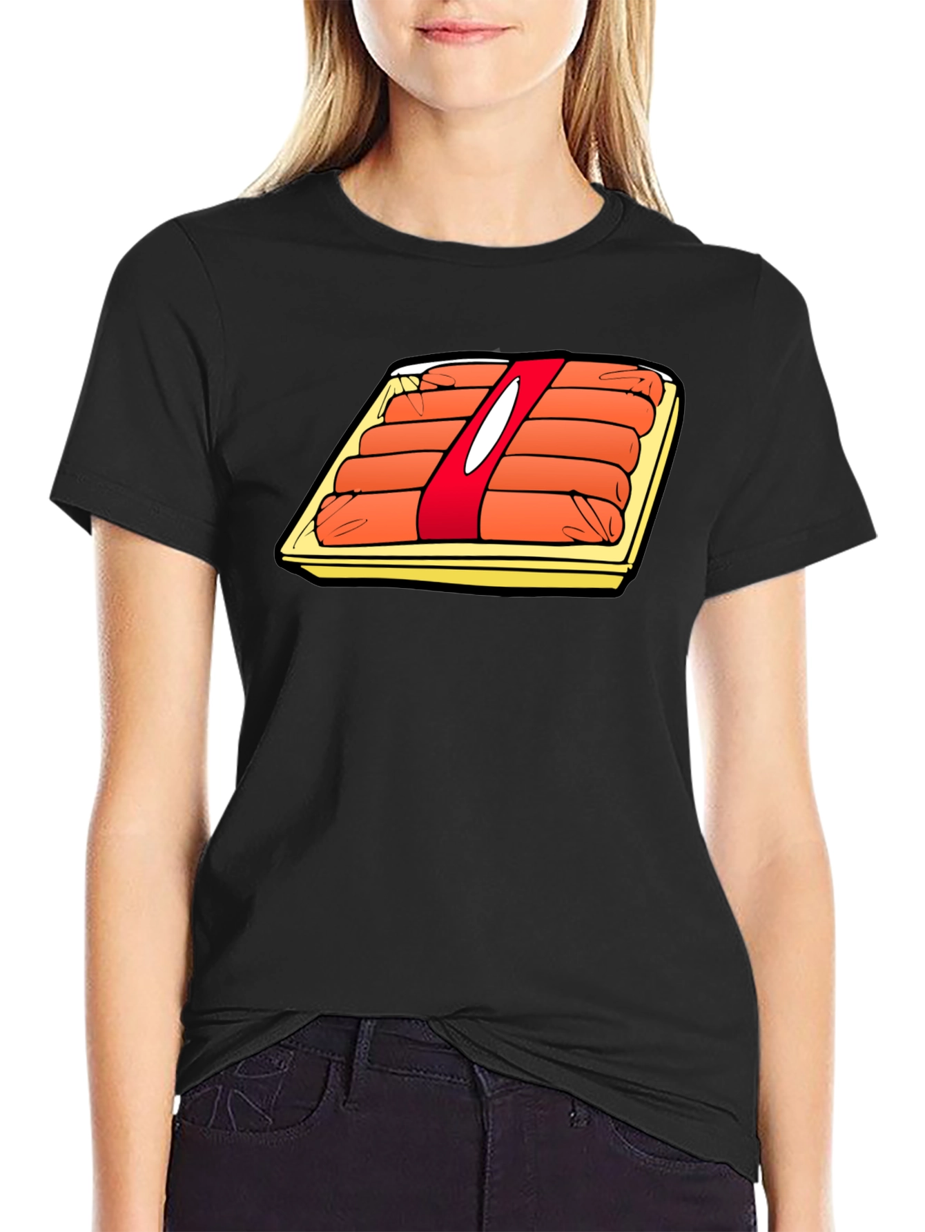 Cartoon Hot Dog T-Shirt