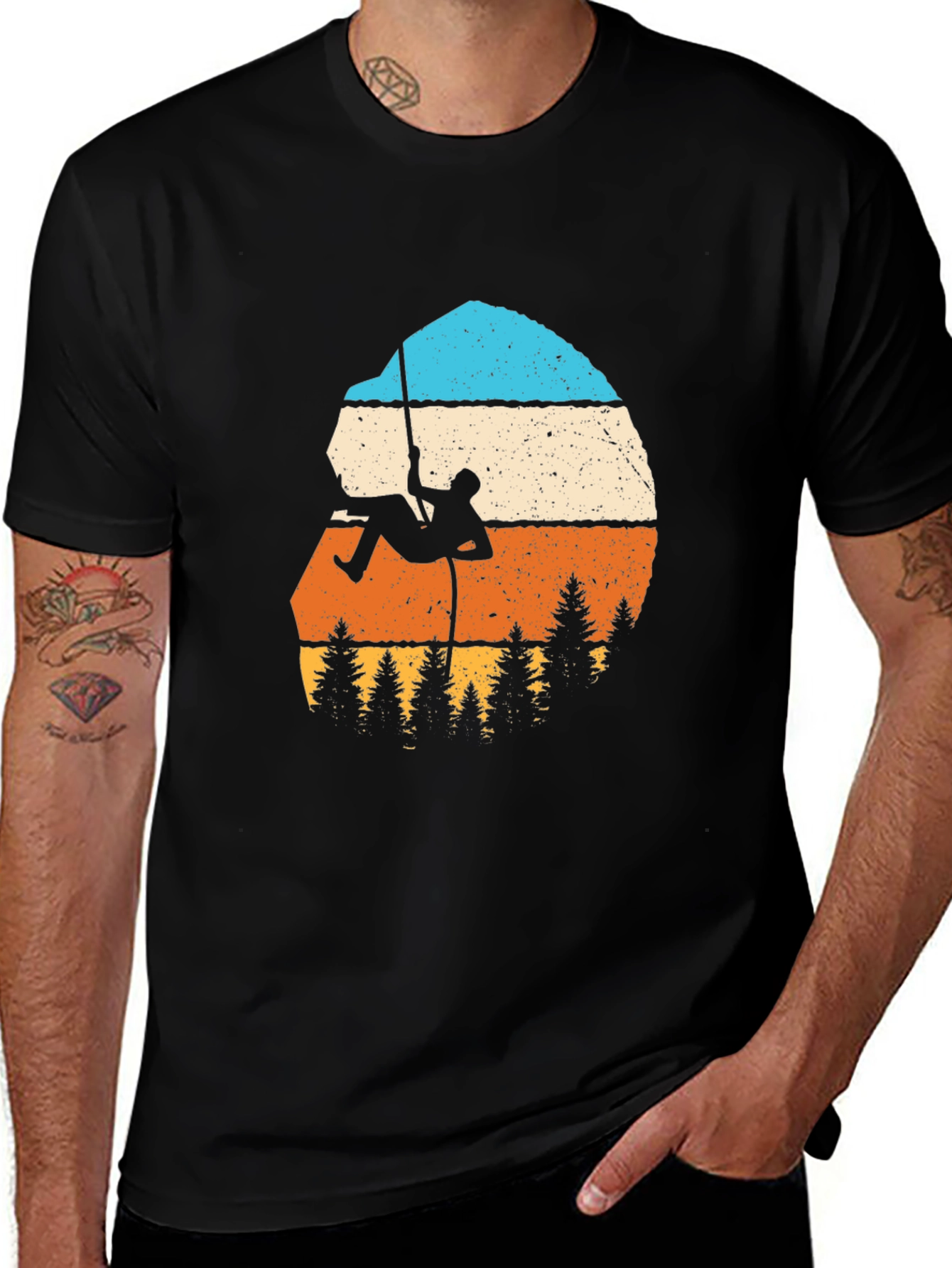 Climbing Retro Graphic Tee