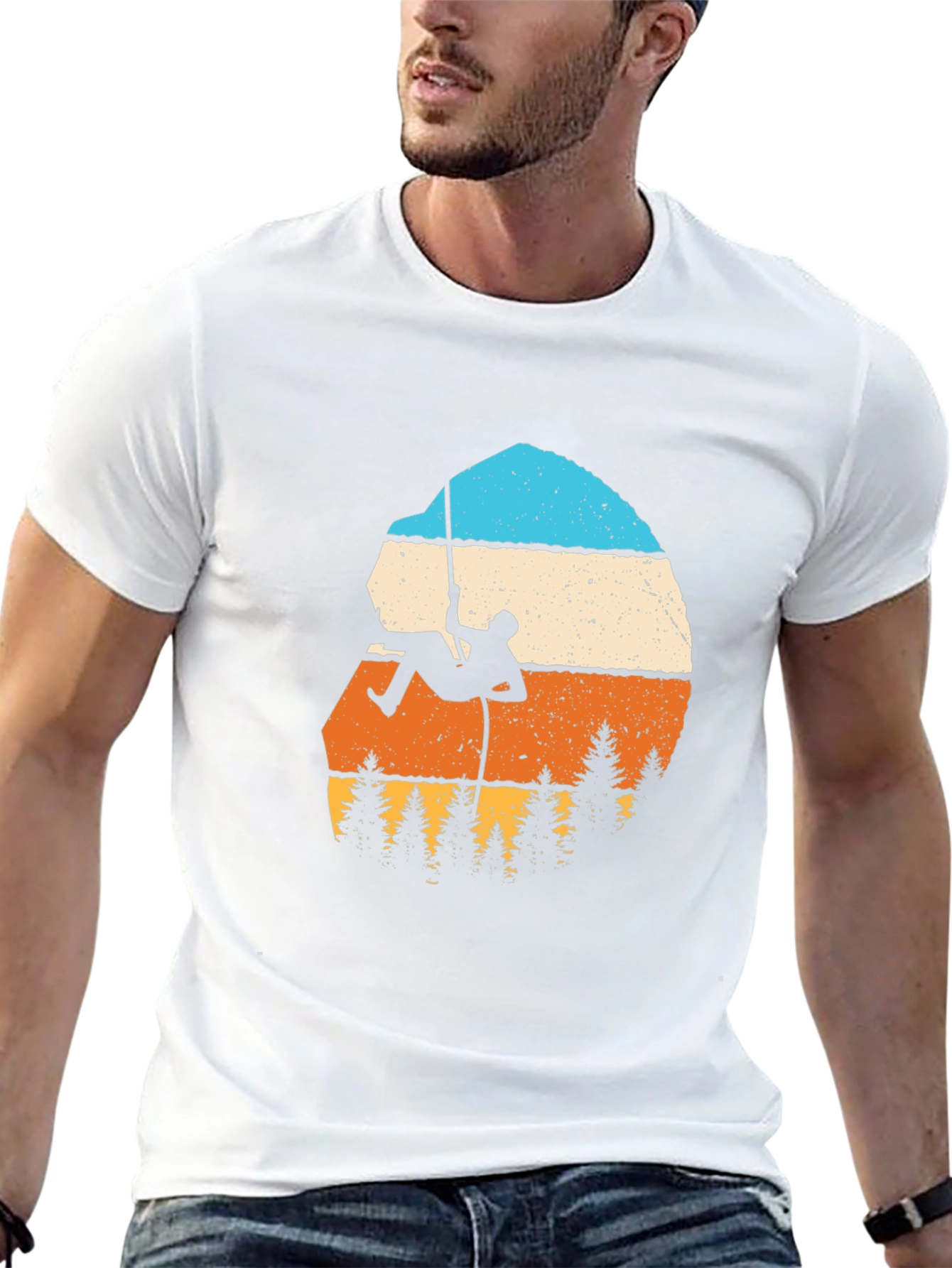Climbing Retro Graphic Tee