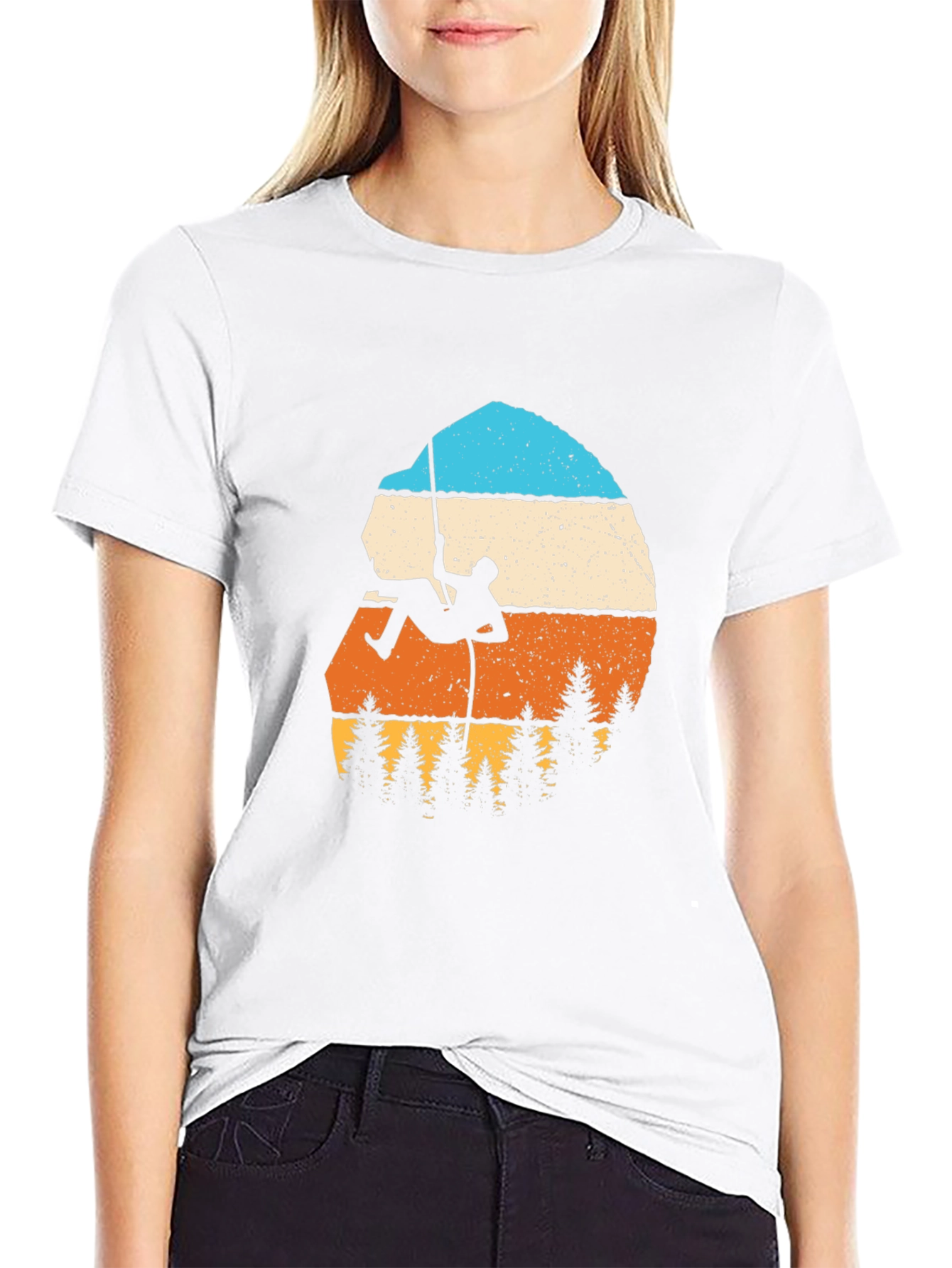 Climbing Retro Graphic Tee