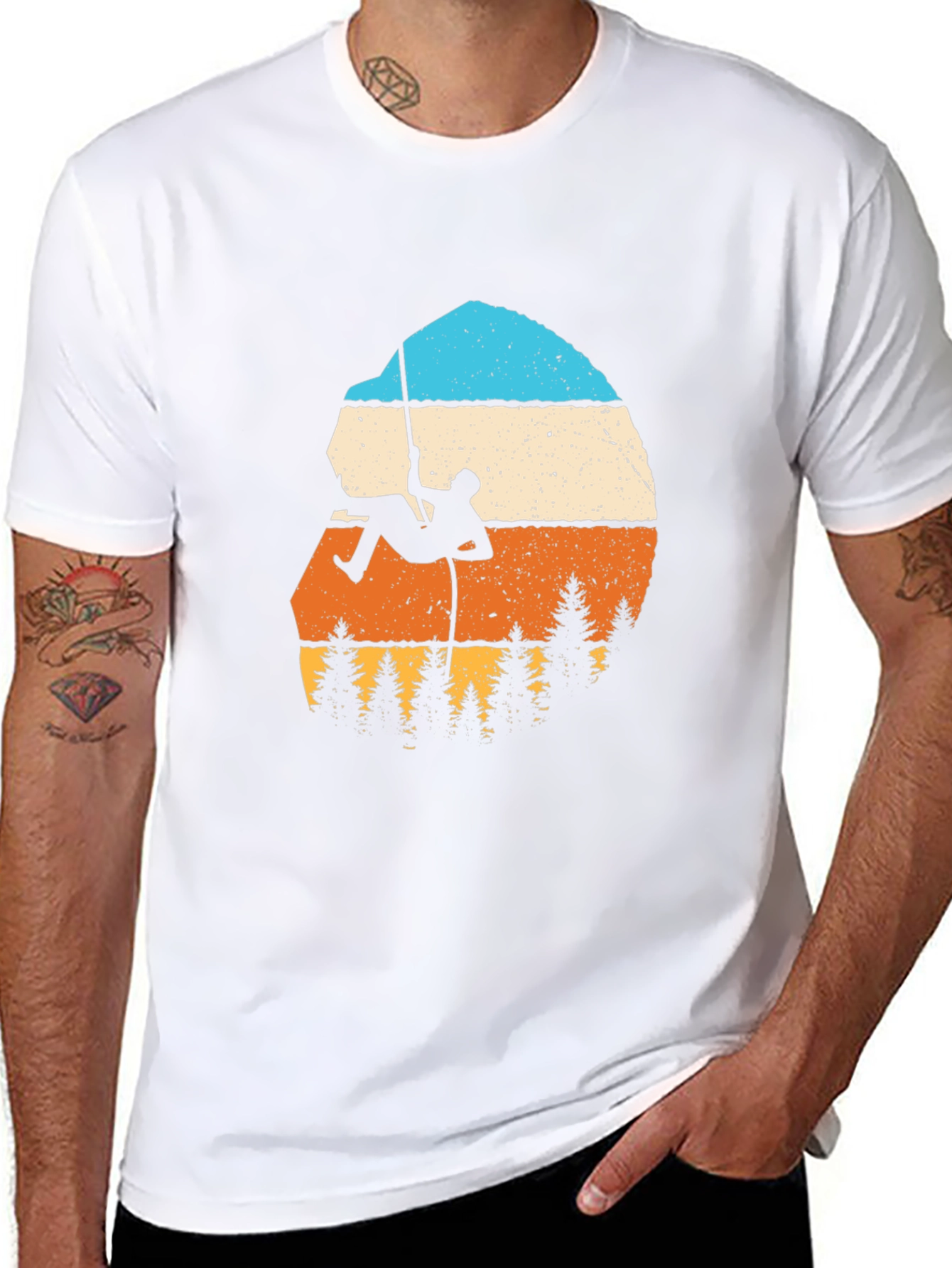 Climbing Retro Graphic Tee