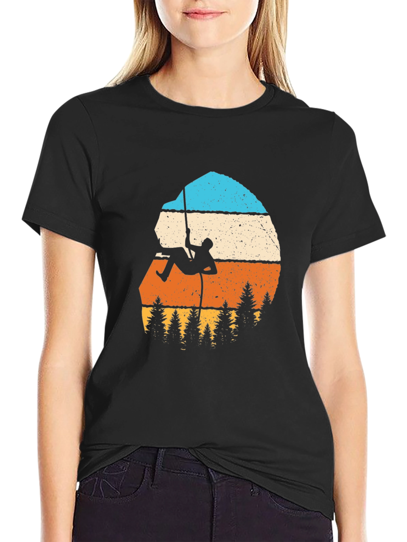 Climbing Retro Graphic Tee