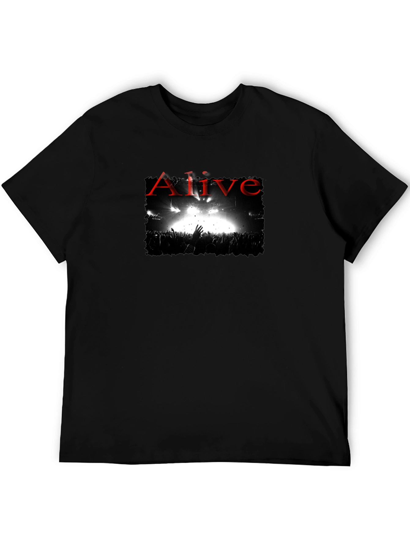 Alive Concert Graphic Black T-Shirt