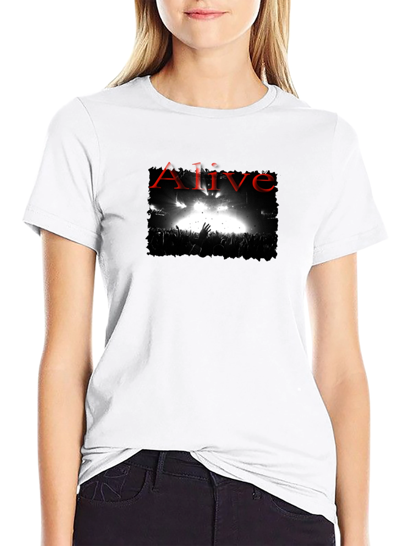 Alive Concert Graphic Black T-Shirt