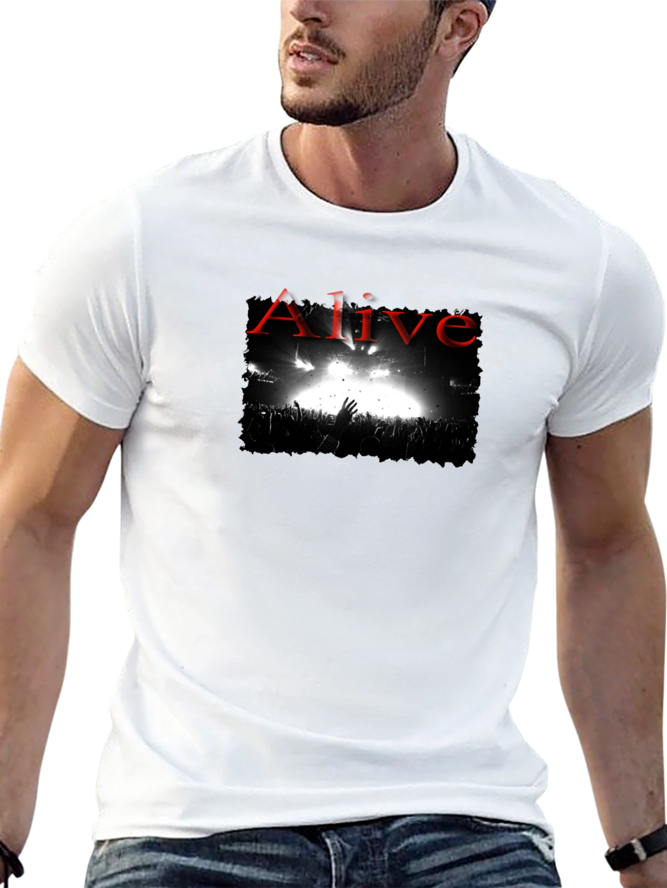 Alive Concert Graphic Black T-Shirt
