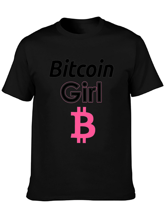 Bitcoin Girl Black T-Shirt - Crypto Fashion