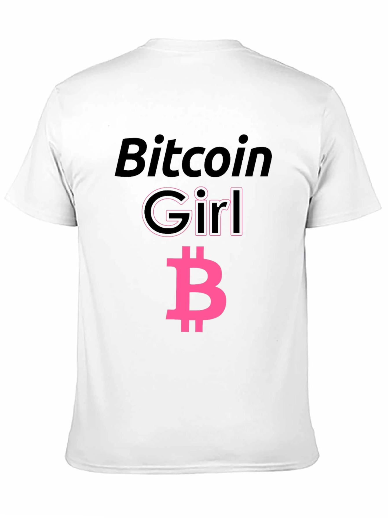 Bitcoin Girl Black T-Shirt - Crypto Fashion