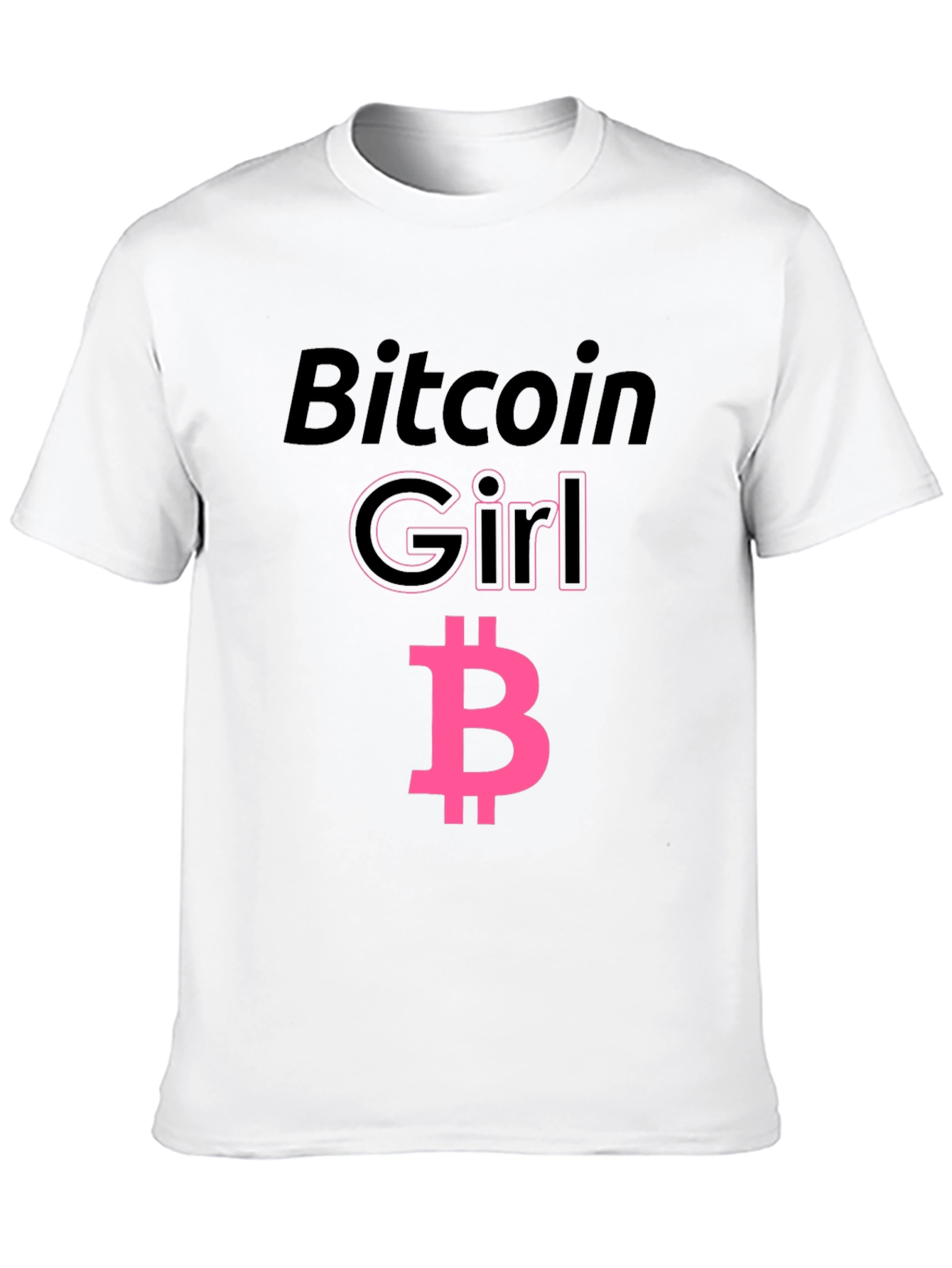 Bitcoin Girl Black T-Shirt - Crypto Fashion