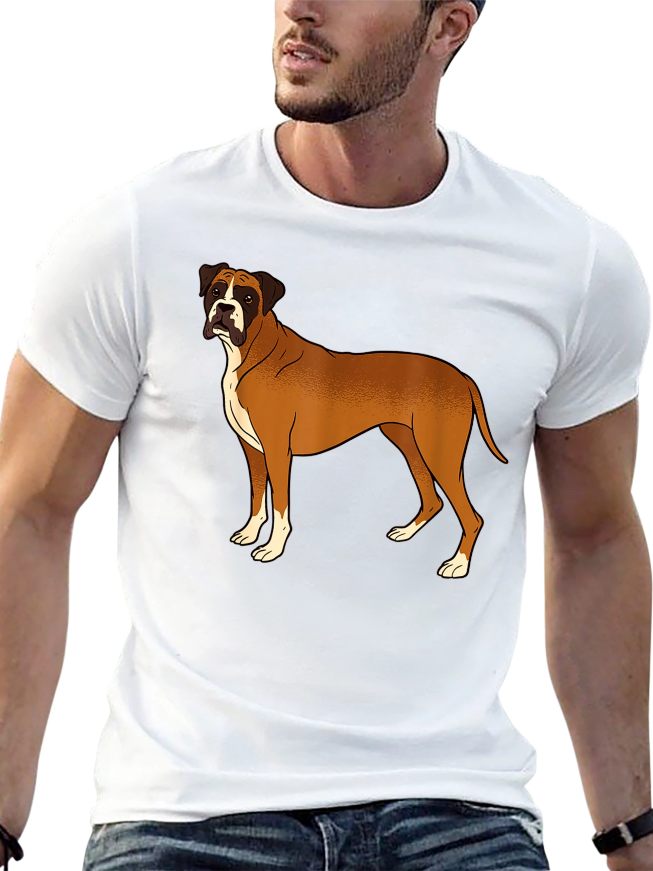 Boxer Dog Graphic Tee - Classic Style