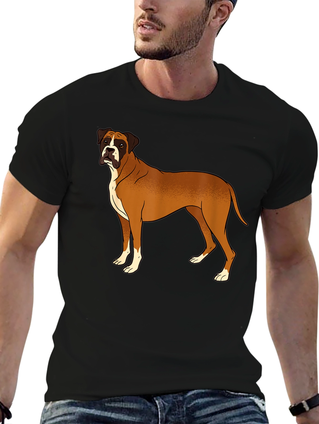 Boxer Dog Graphic Tee - Classic Style