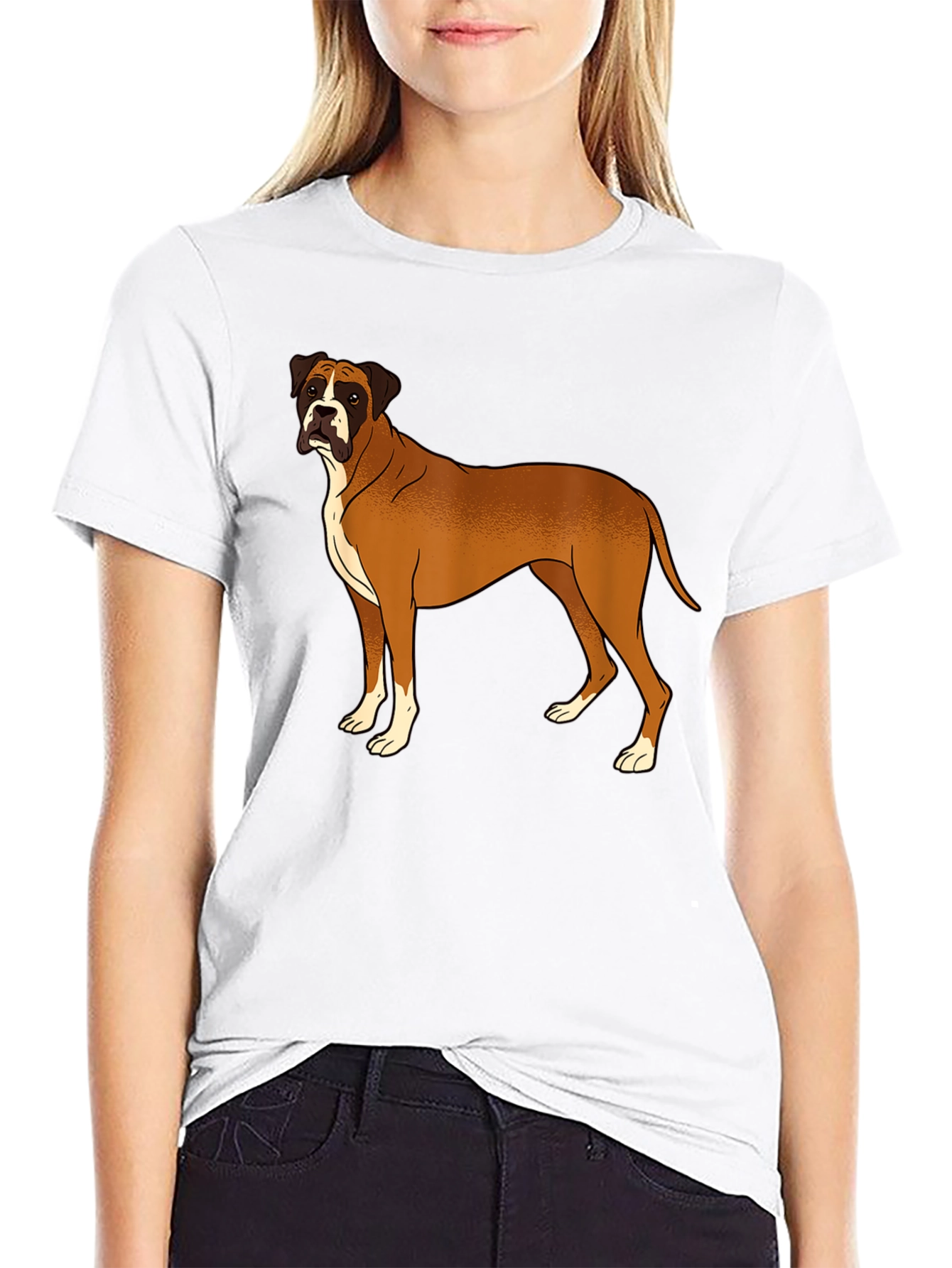 Boxer Dog Graphic Tee - Classic Style