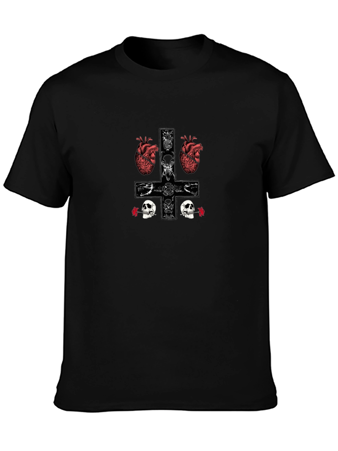 Gothic Anatomy Cross Graphic Tee