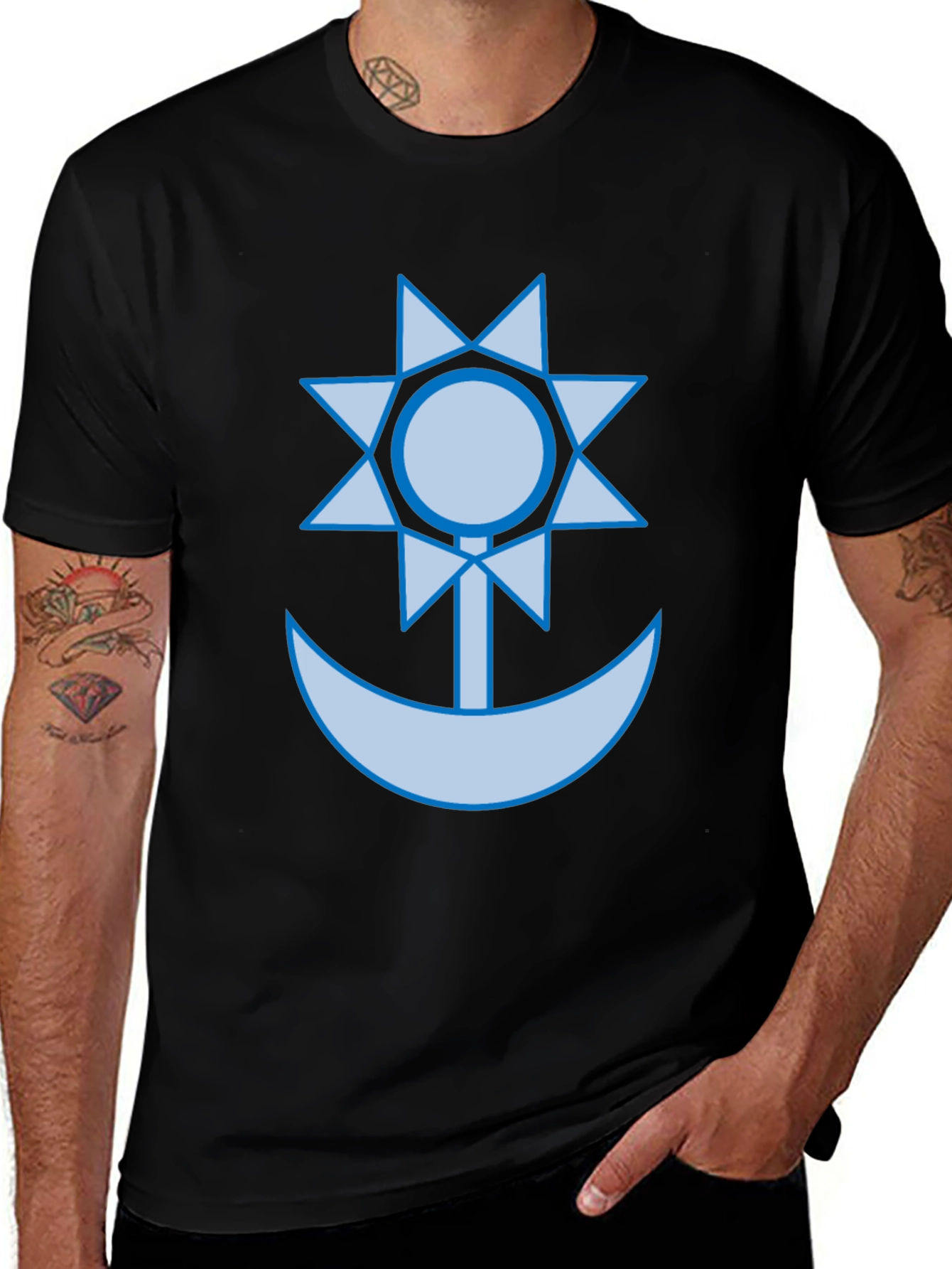 Celestial Anchor Graphic Tee - Stylish Comfort