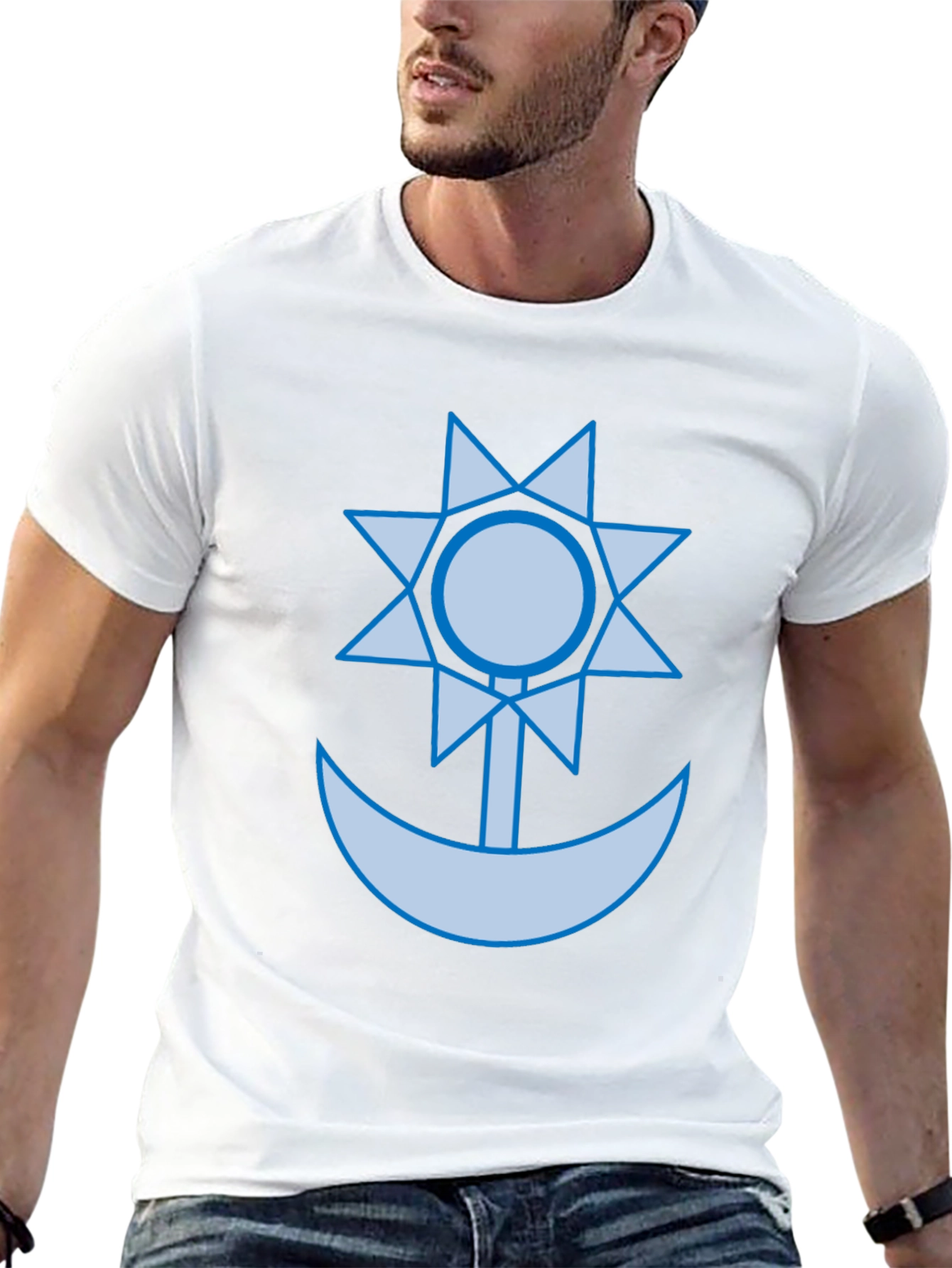 Celestial Anchor Graphic Tee - Stylish Comfort