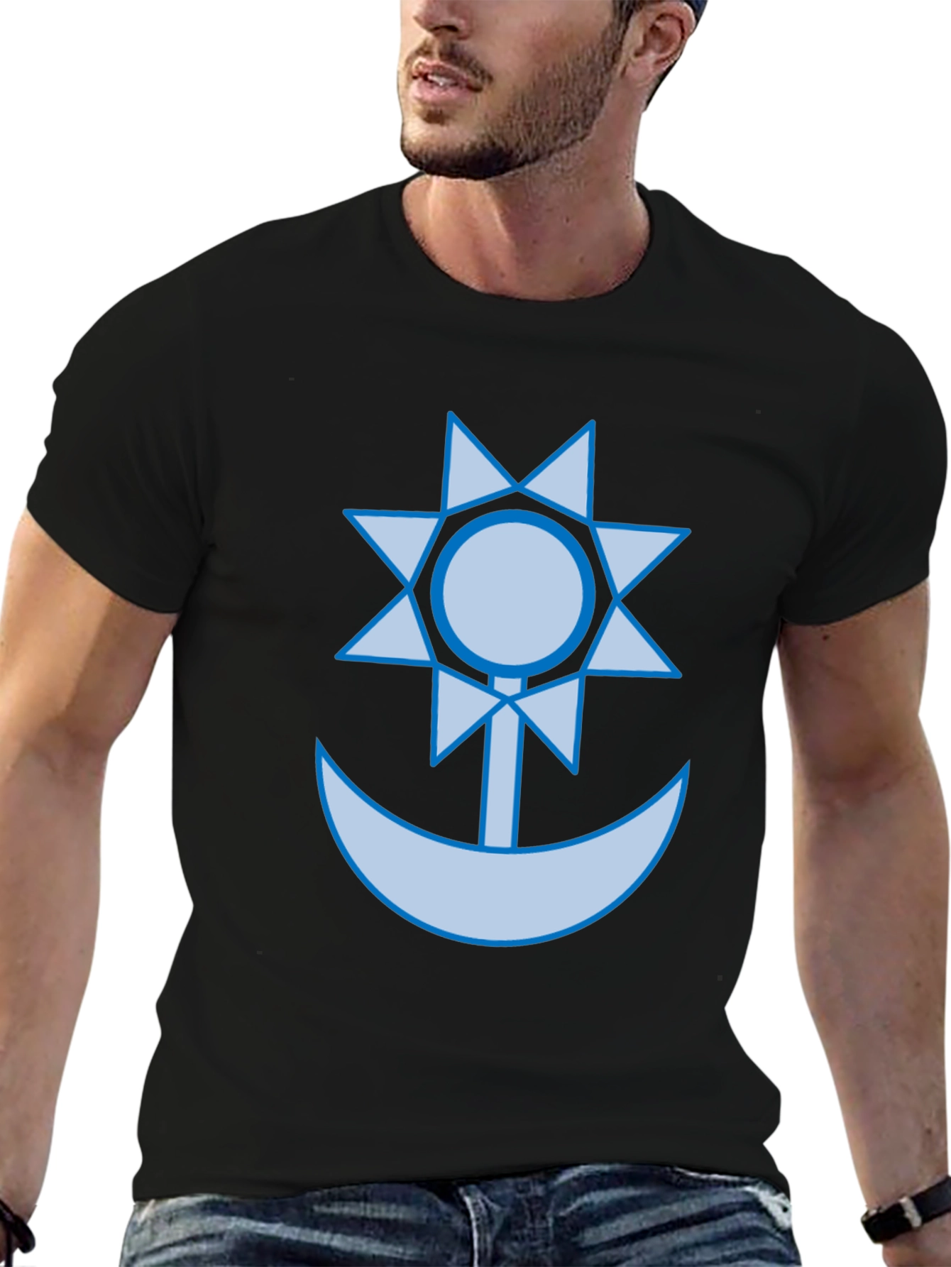 Celestial Anchor Graphic Tee - Stylish Comfort